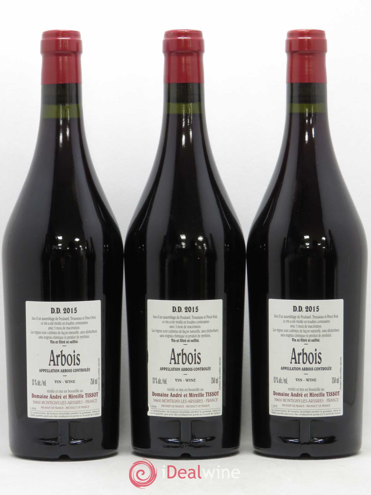 Arbois DD Bénédicte et Stéphane Tissot 2015 - Lot de 6 bouteilles - 4