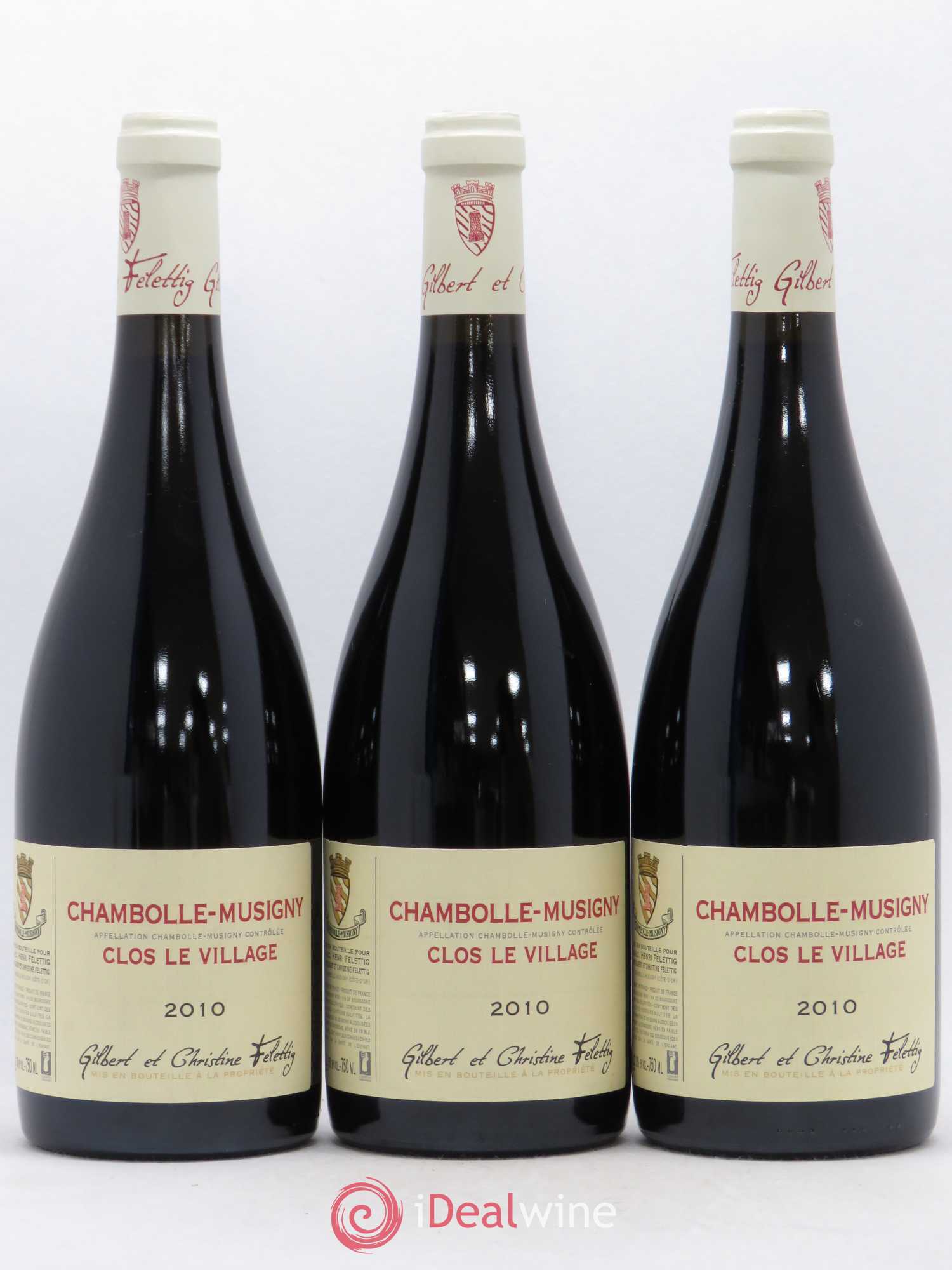 Chambolle-Musigny Clos le Village Felettig (Domaine) 2010 - Lot de 3 bouteilles - 0