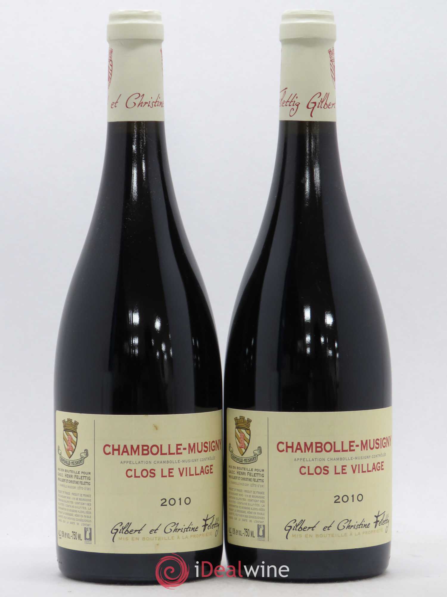 Chambolle-Musigny Clos le Village Felettig (Domaine) 2010 - Lot de 2 bouteilles - 0