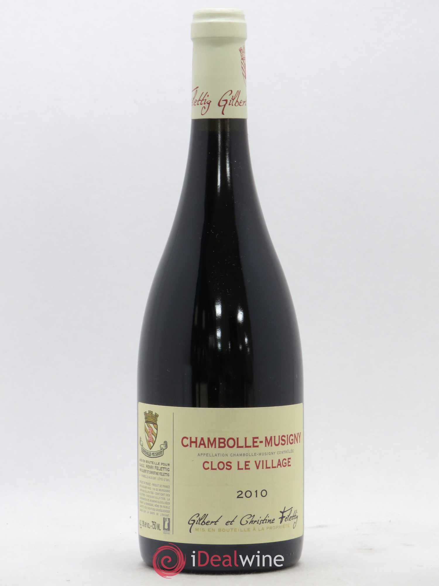 Chambolle-Musigny Clos le Village Felettig (Domaine) 2010 - Lot de 1 bouteille - 0