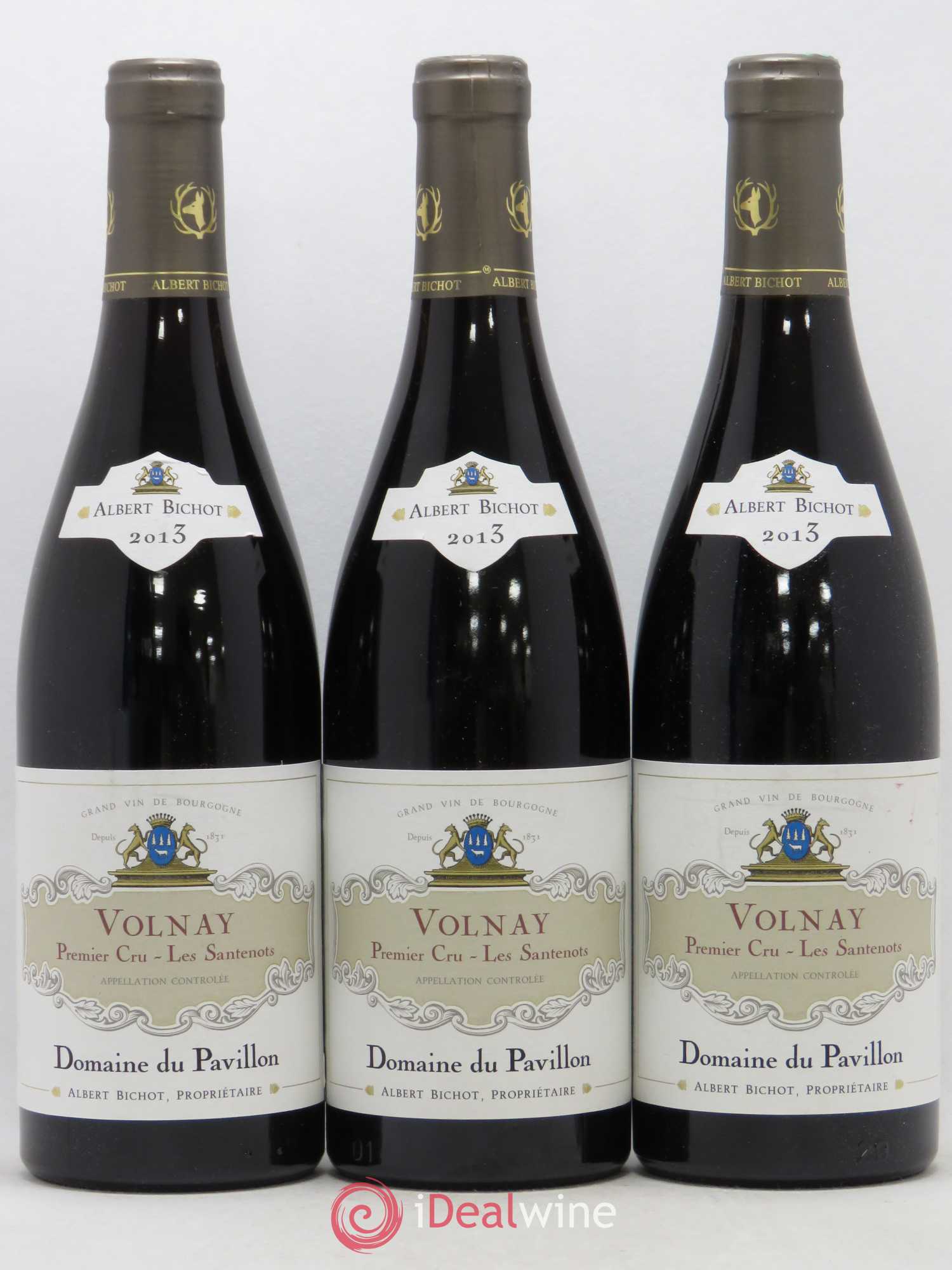 Volnay 1er Cru Les Santenots Domaine du Pavillon - Albert Bichot 2013 - Lot de 3 bouteilles - 0