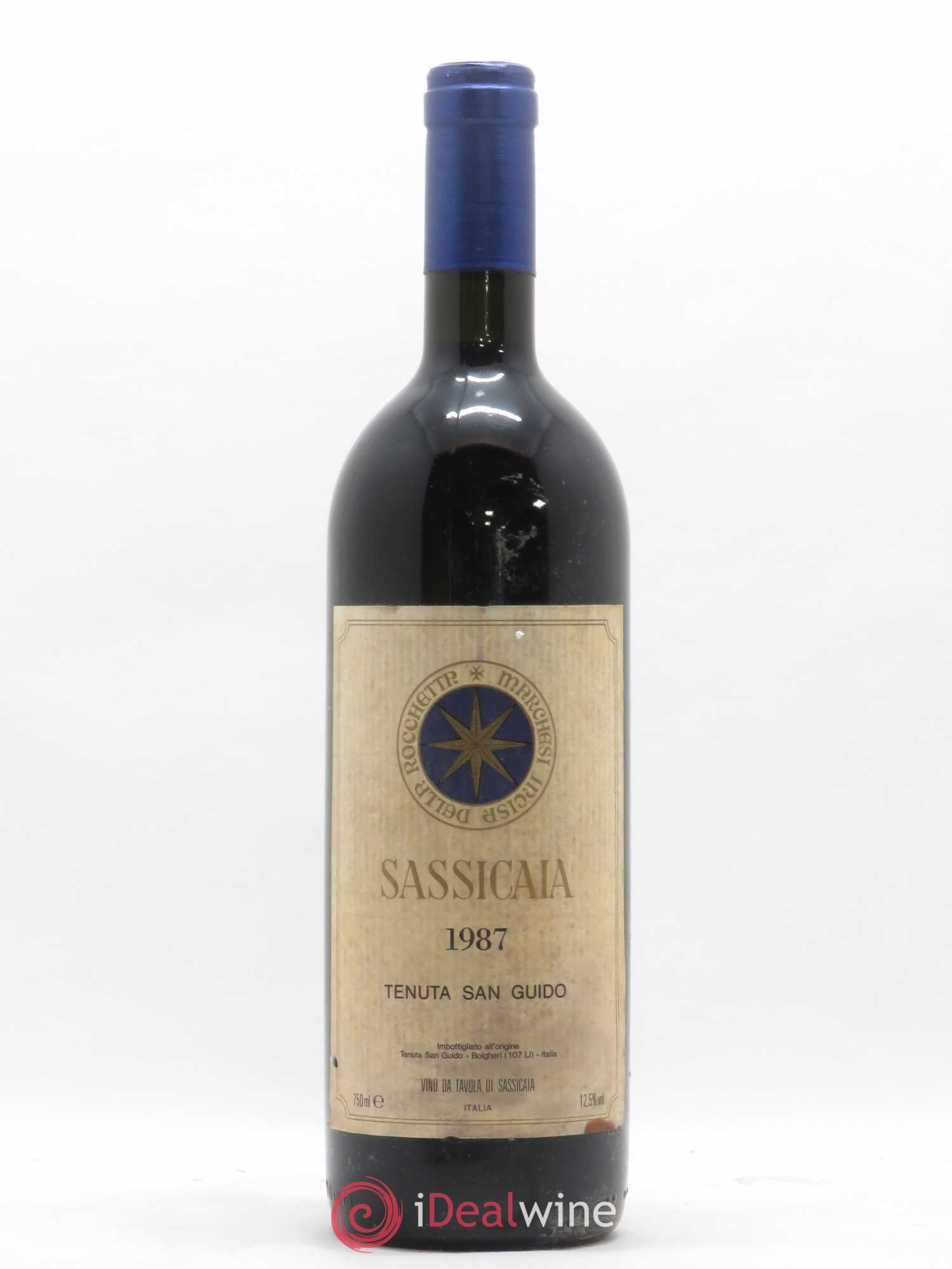 Bolgheri DOC Sassicaia Tenuta San Guido 1987 - Lot de 1 bouteille - 0