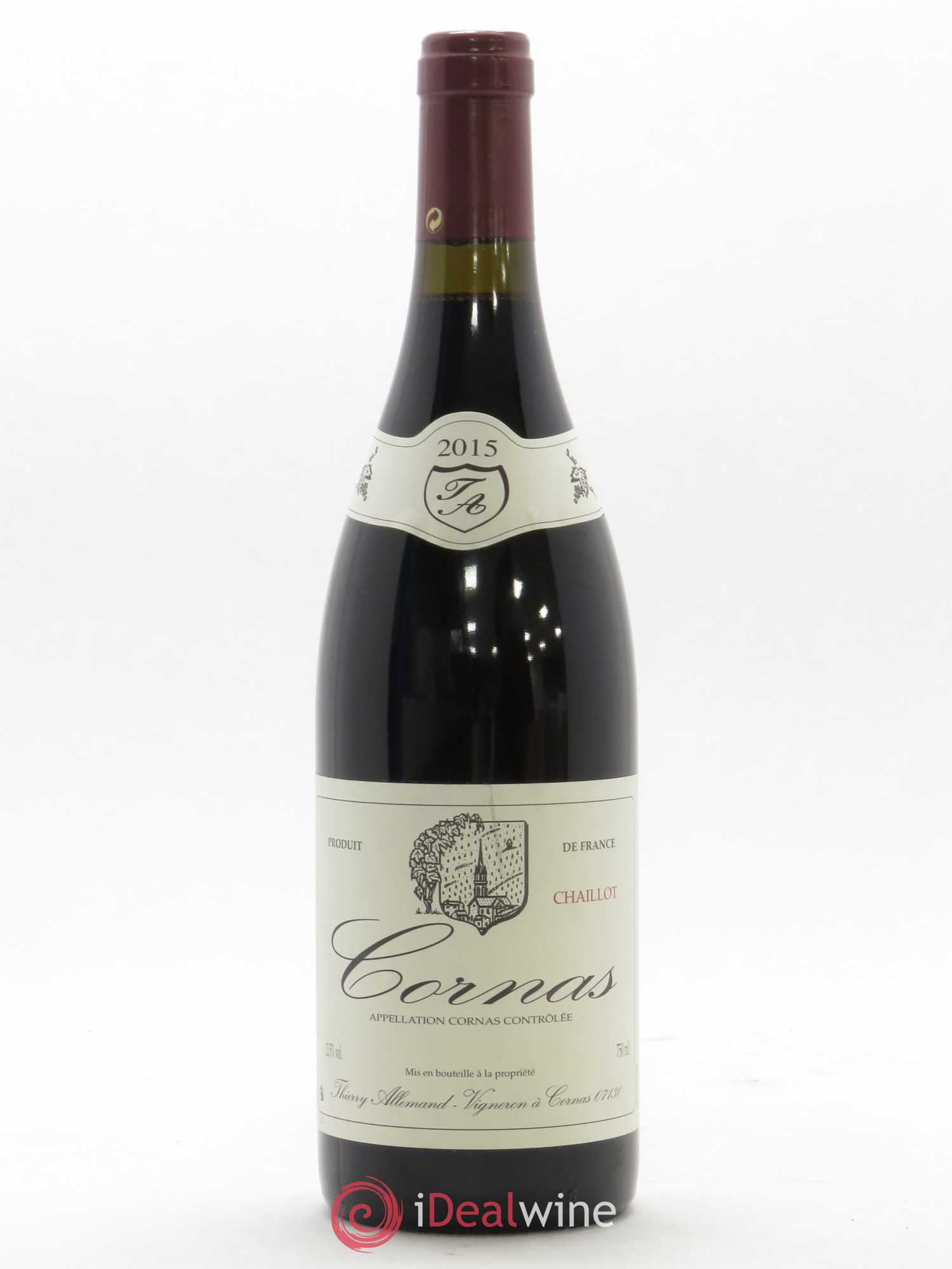 Cornas Chaillot Thierry Allemand 2015 - Lot de 1 bouteille - 0