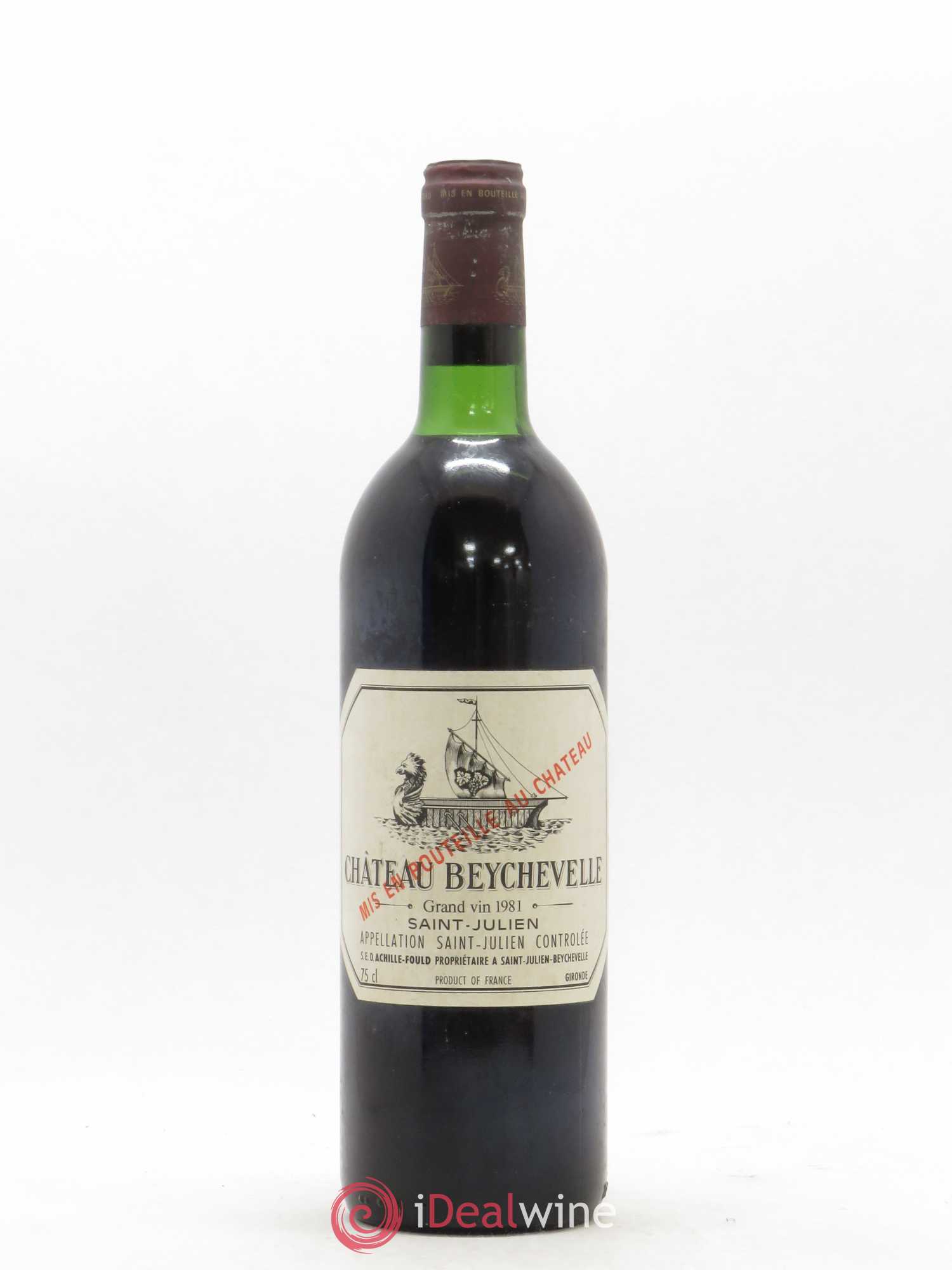 Château Beychevelle 4ème Grand Cru Classé 1981 - Lot de 1 bouteille - 0