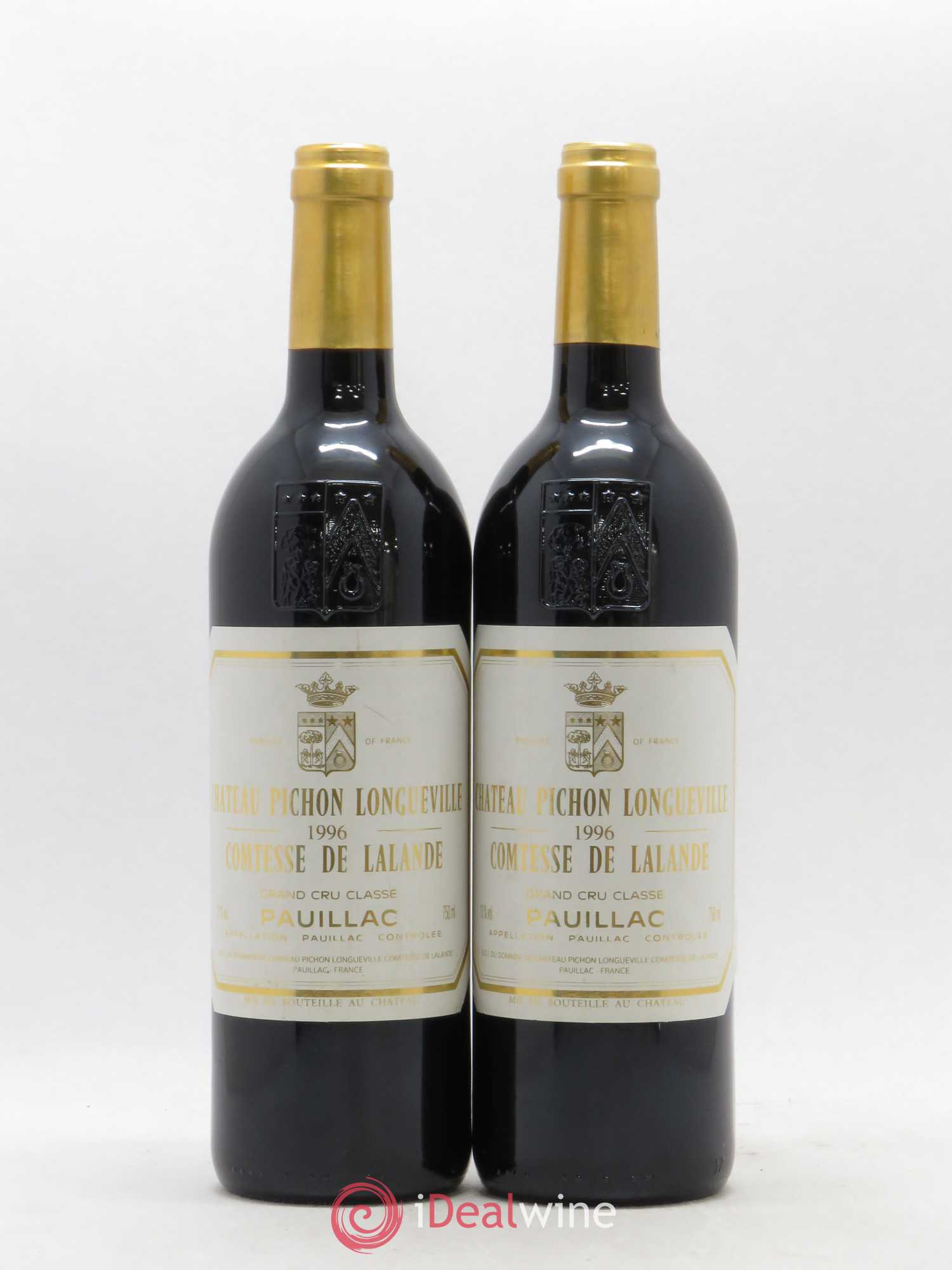 Château Pichon Longueville Comtesse de Lalande 2ème Grand Cru Classé 1996 - Lot de 2 bouteilles - 0