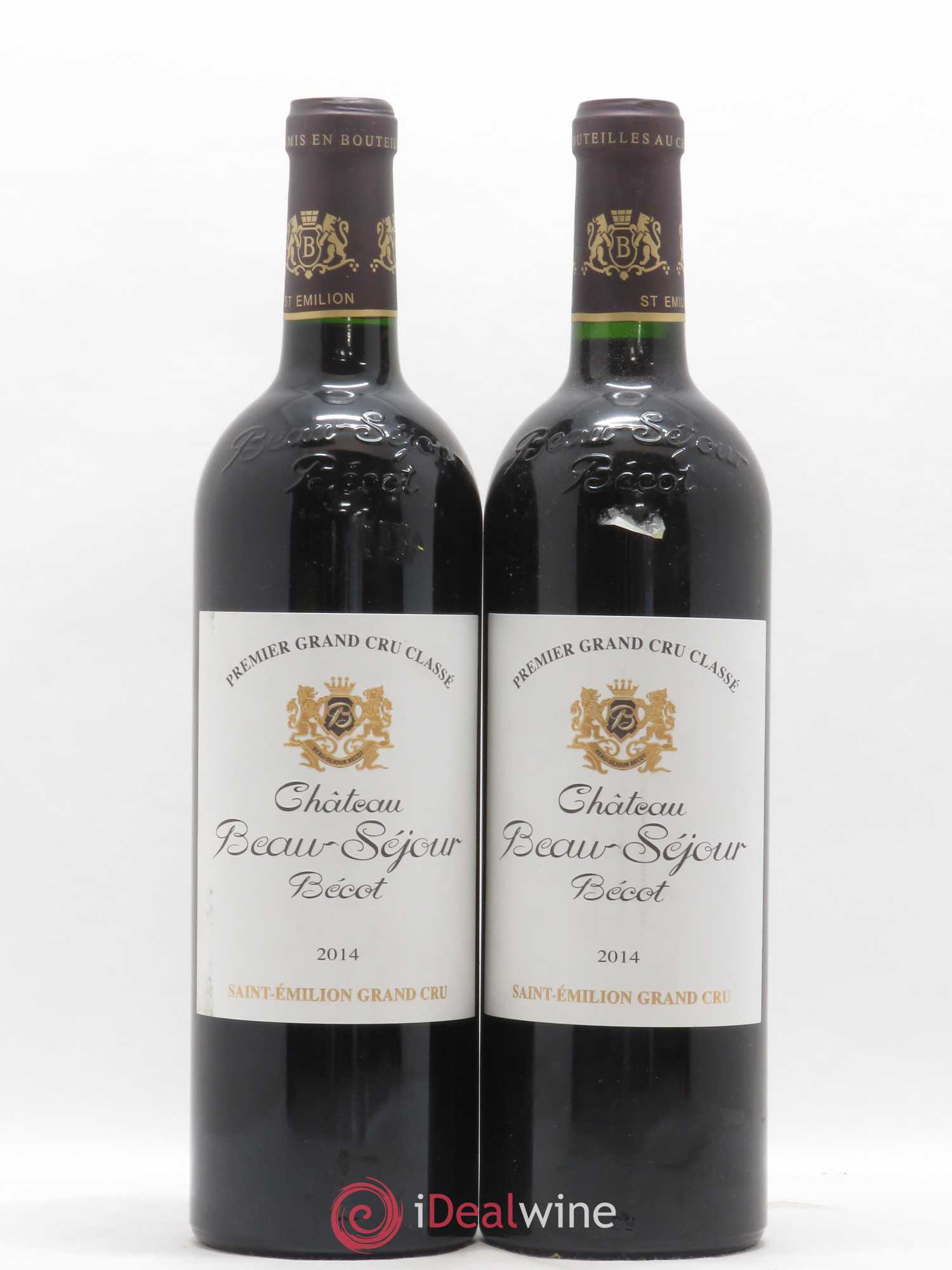 Château Beau-Séjour Bécot 1er Grand Cru Classé B 2014 - Lot de 2 bouteilles - 0
