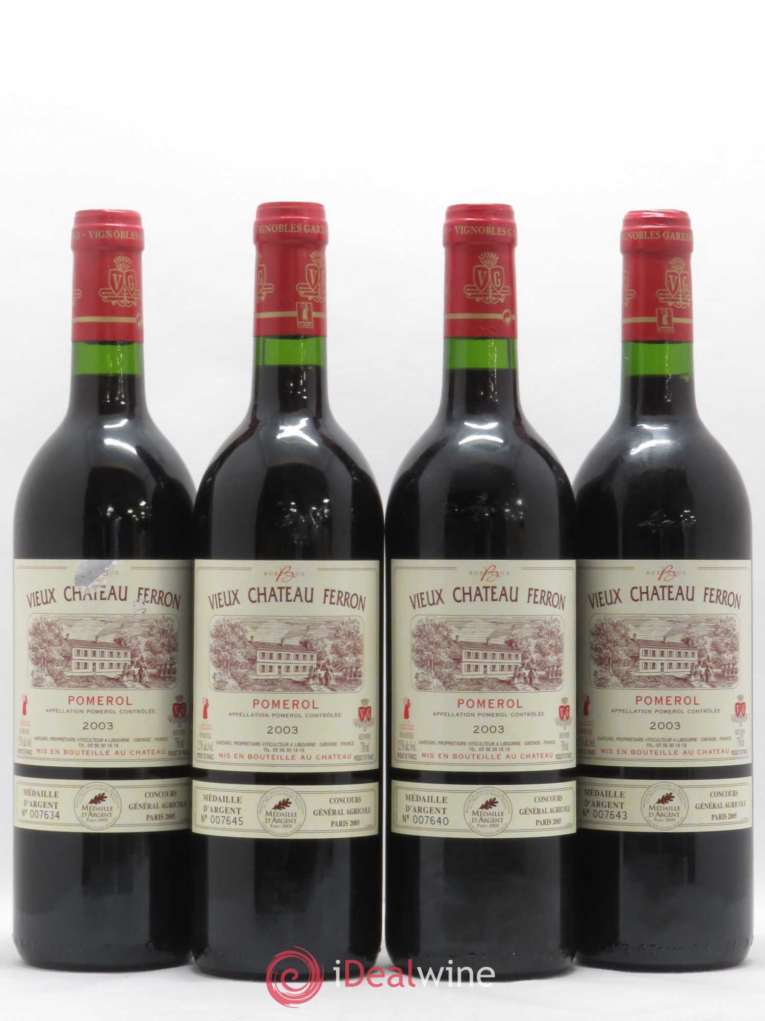 Vieux Château Ferron 2003 - Lot de 4 bouteilles - 0
