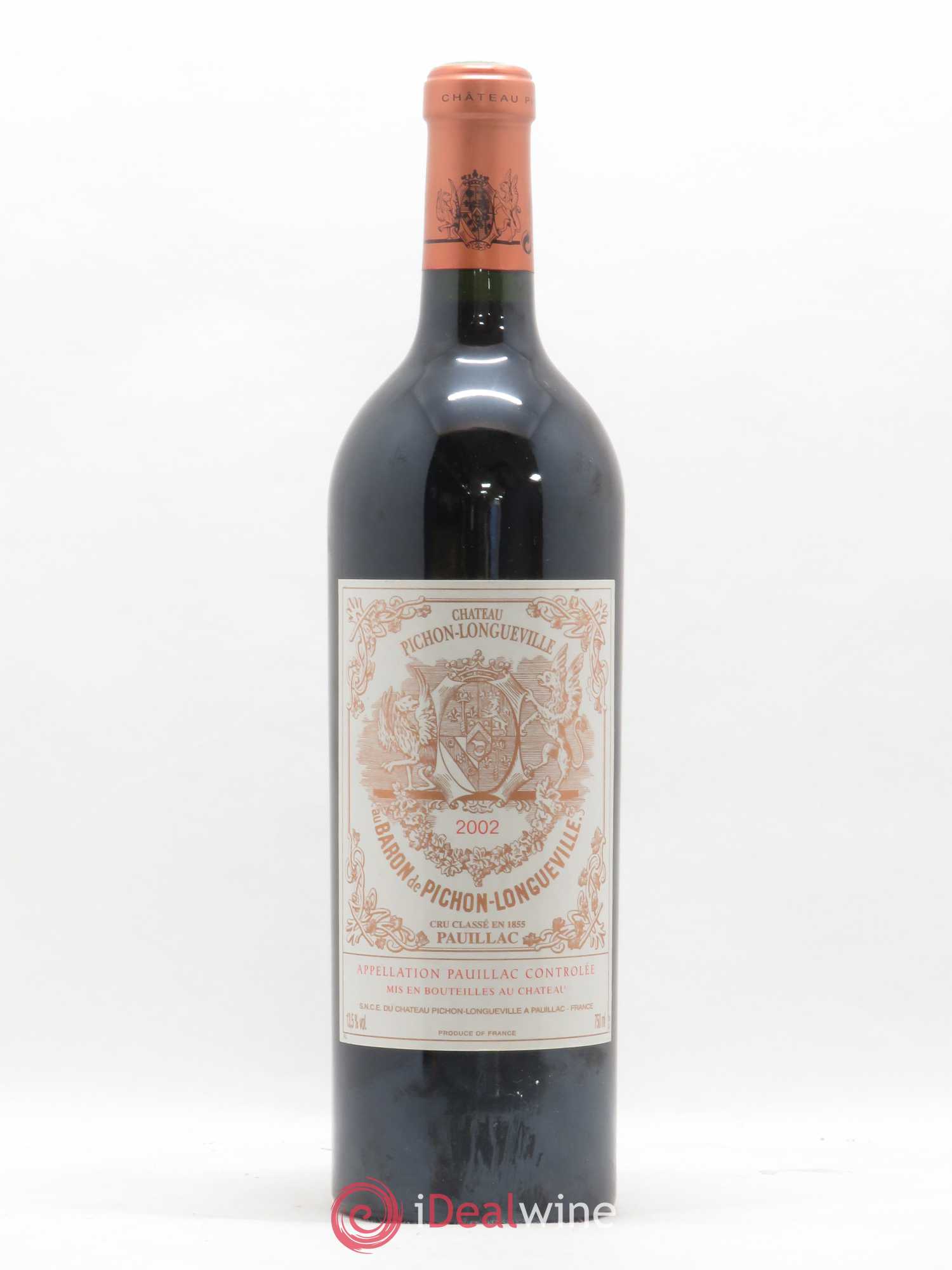 Pichon Longueville Baron 2ème Grand Cru Classé 2002 - Lot de 1 bouteille - 0