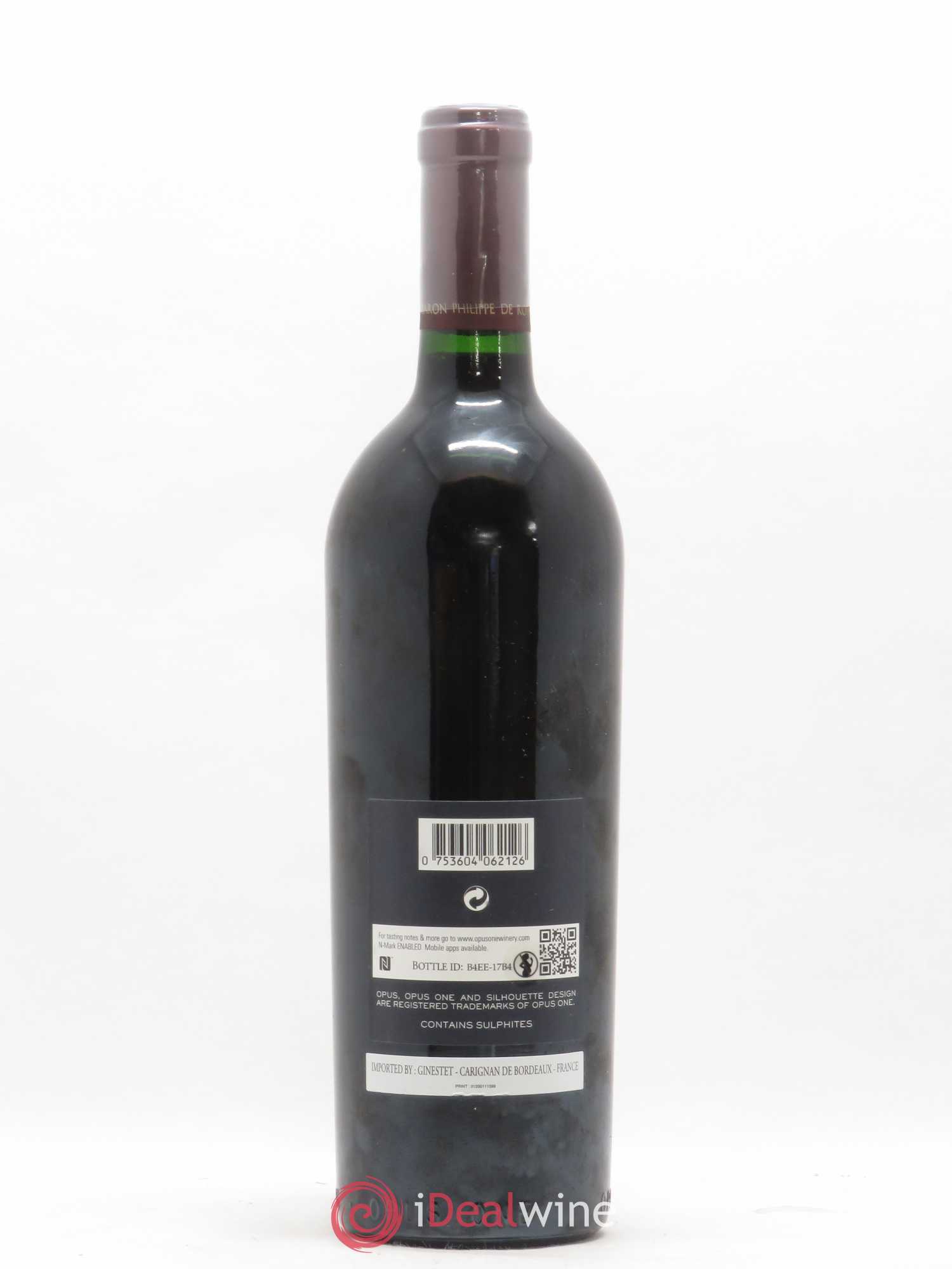 Napa Valley Opus One Robert Mondavi 2012 - Lot de 1 bouteille - 1