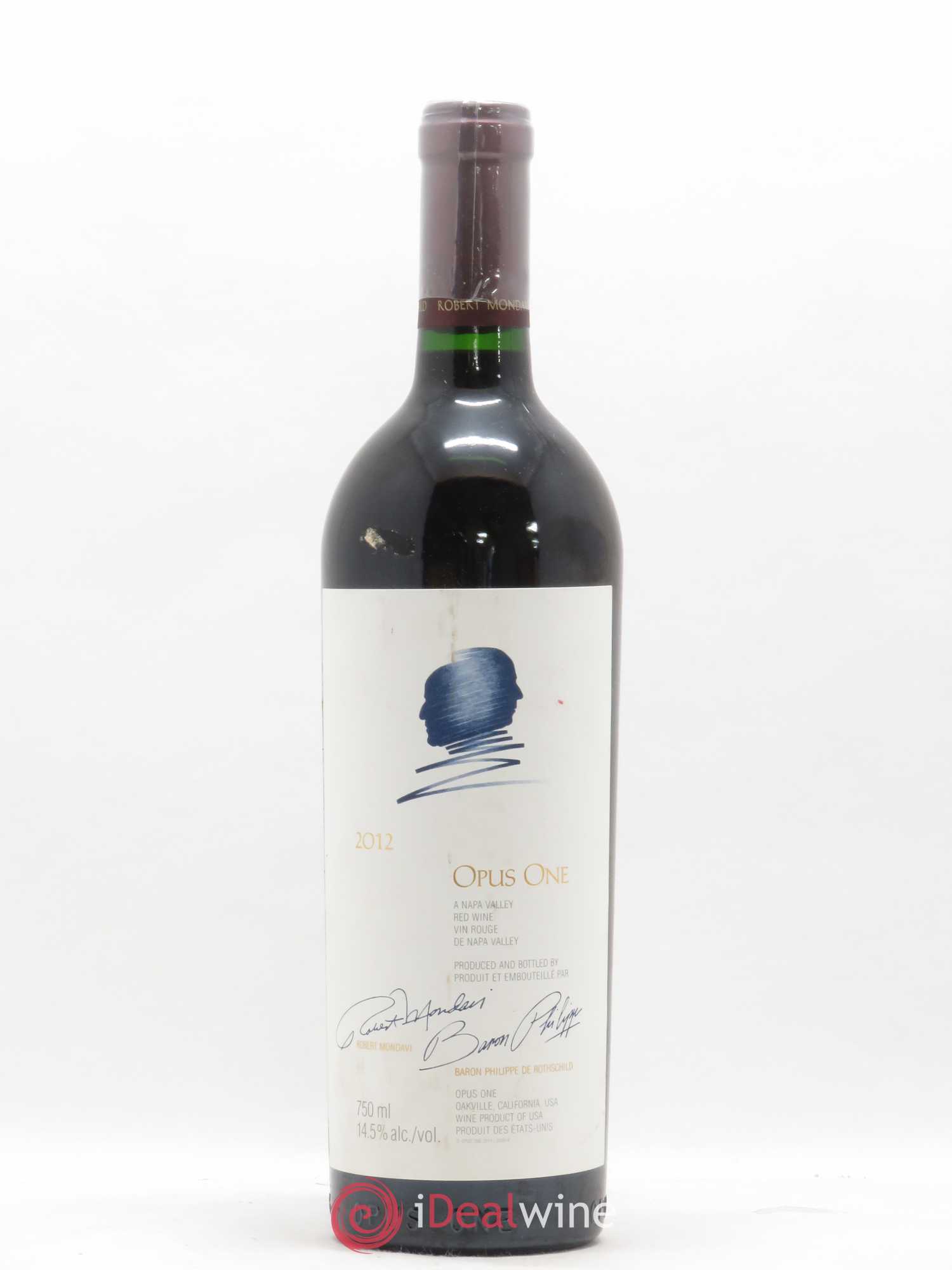 Napa Valley Opus One Robert Mondavi 2012 - Lot de 1 bouteille - 0