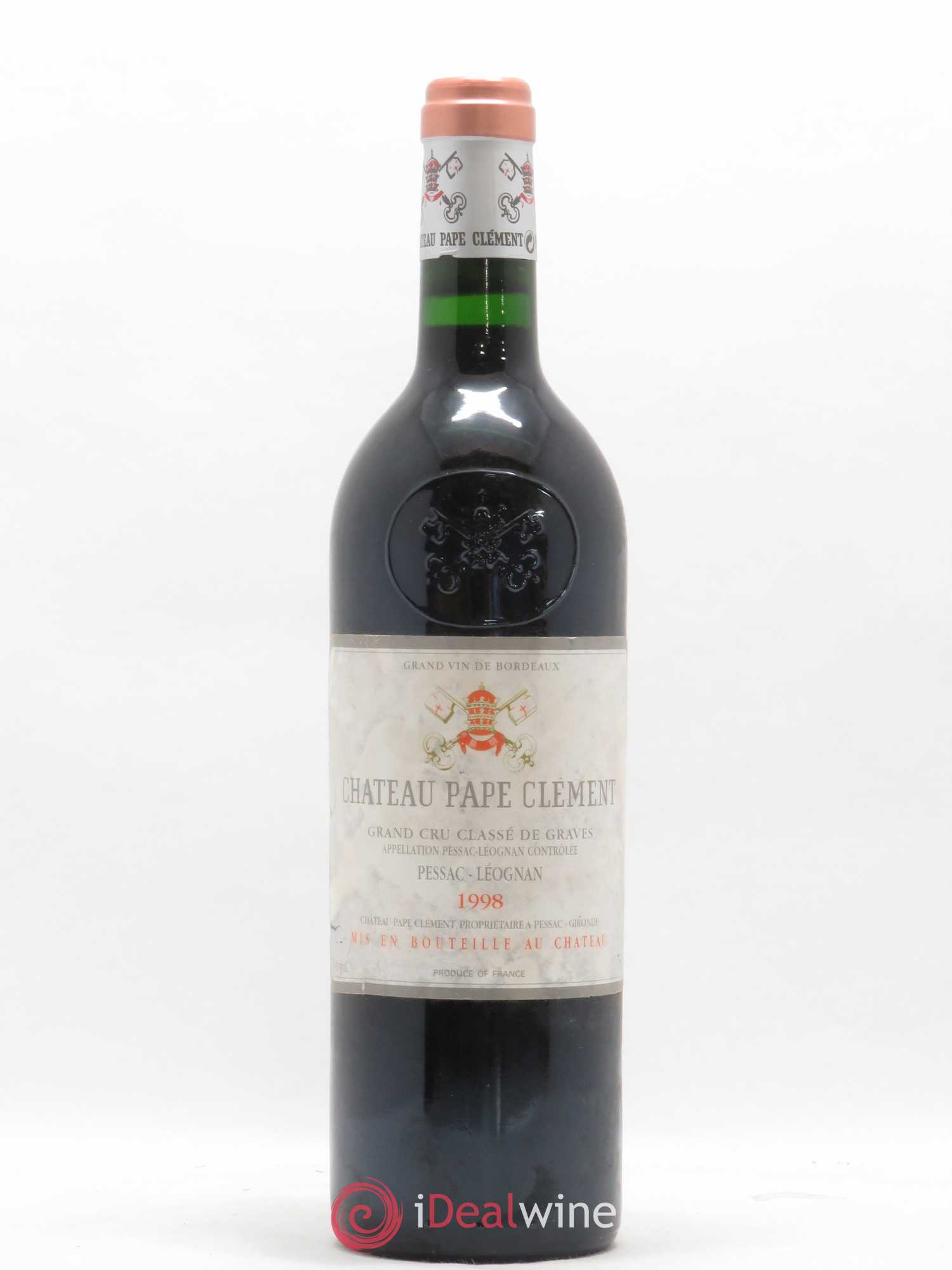 Château Pape Clément Cru Classé de Graves 1998 - Lot de 1 bouteille - 0
