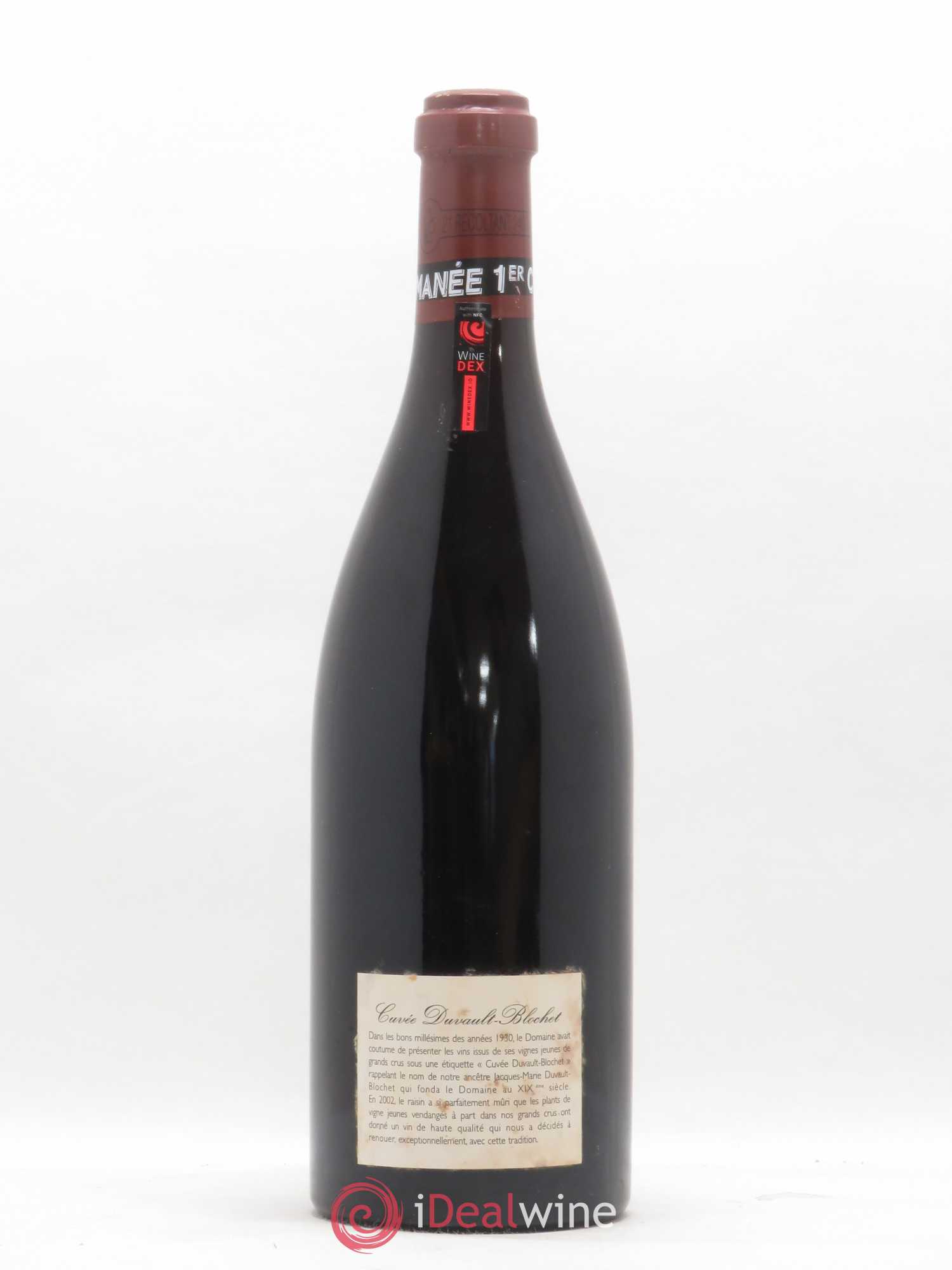 Vosne-Romanée 1er Cru Cuvée Duvault Blochet Domaine de la Romanée-Conti 2002 - Lot de 1 bouteille - 1