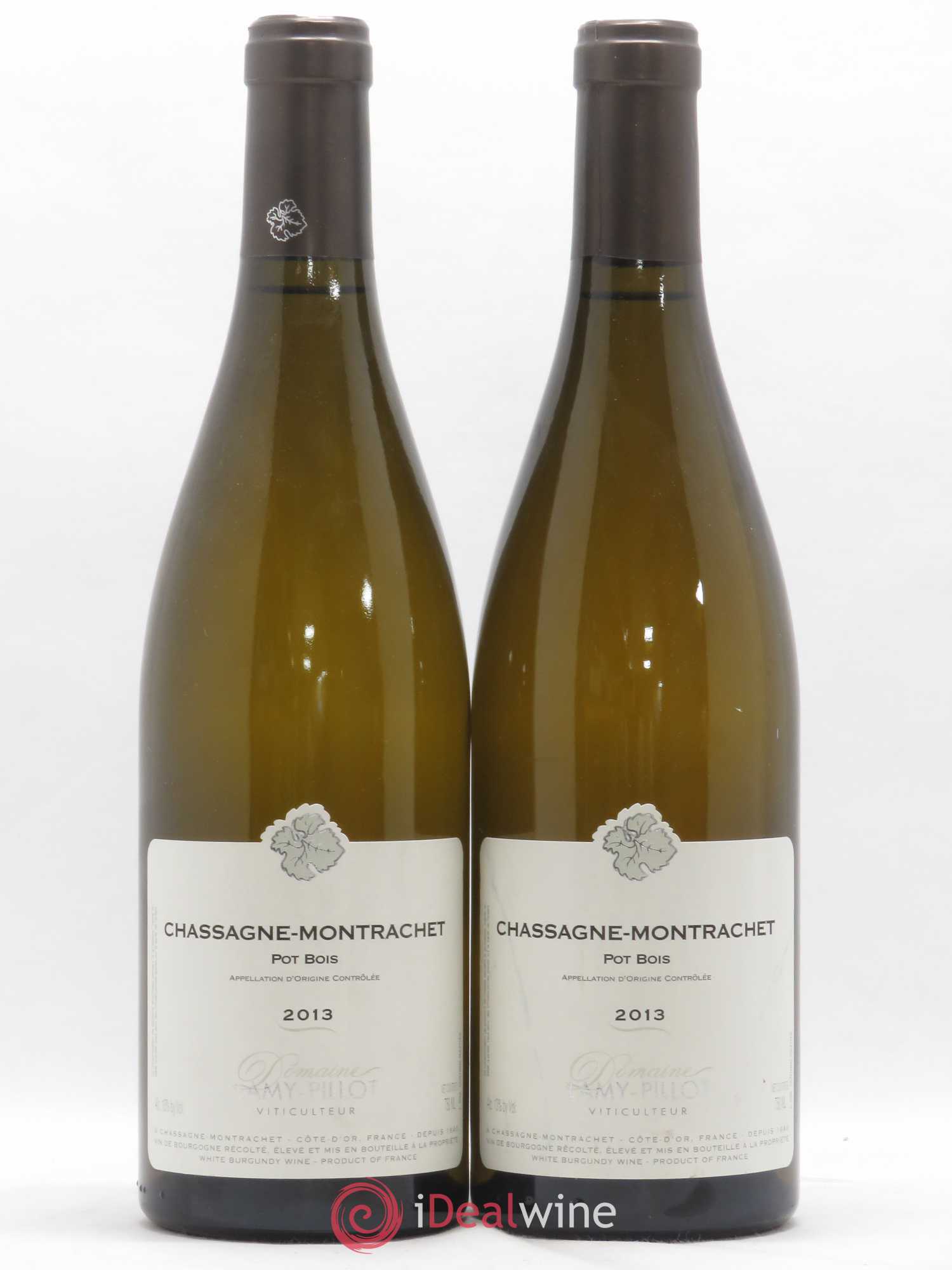 Chassagne-Montrachet Pot Bois Lamy-Pillot 2013 - Posten von 2 Flaschen - 0