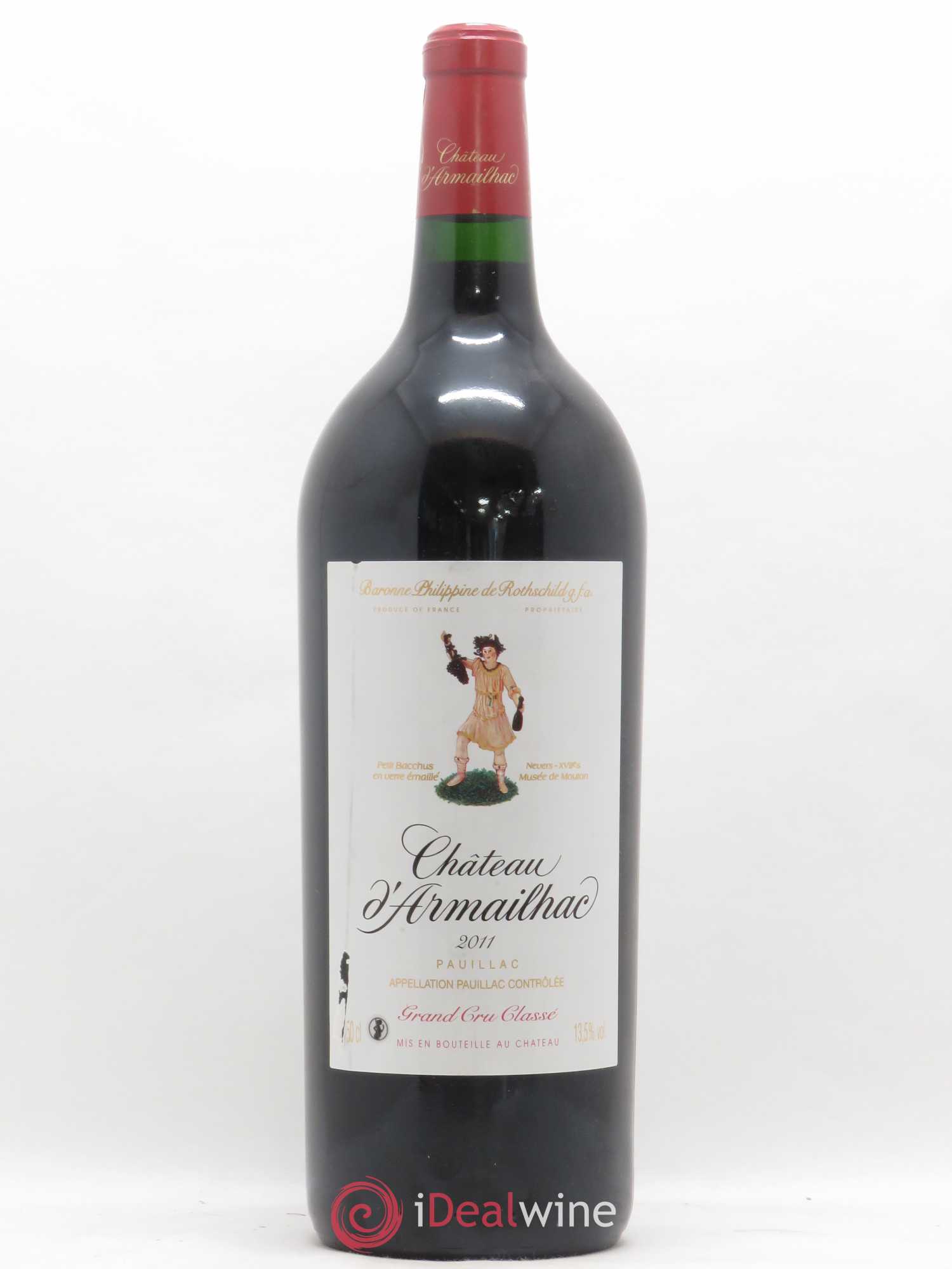Château d' Armailhac - Mouton Baron(ne) Philippe 5ème Grand Cru Classé 2011 - Lot de 1 magnum - 0