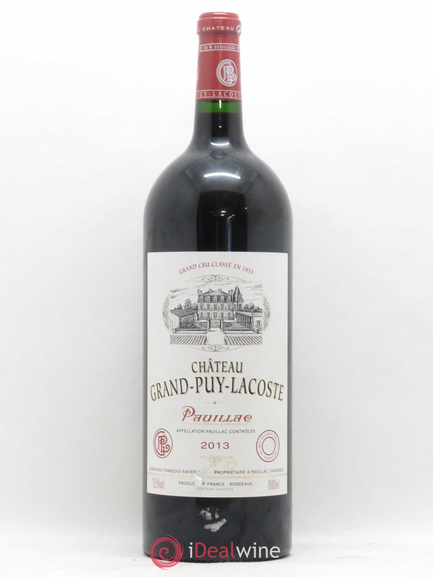 Château Grand Puy Lacoste 5ème Grand Cru Classé 2013 - Lot de 1 magnum - 0