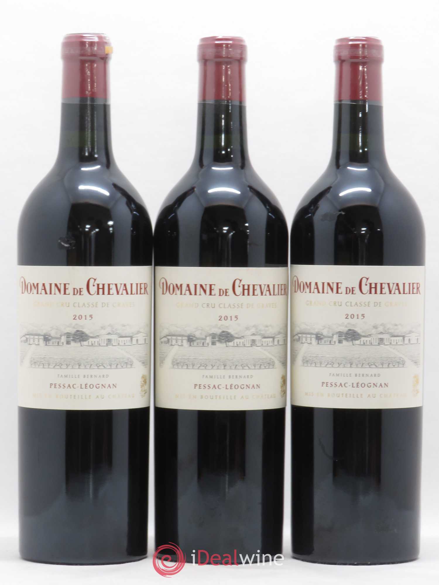 Domaine de Chevalier Cru Classé de Graves 2015 - Lot de 3 bouteilles - 0