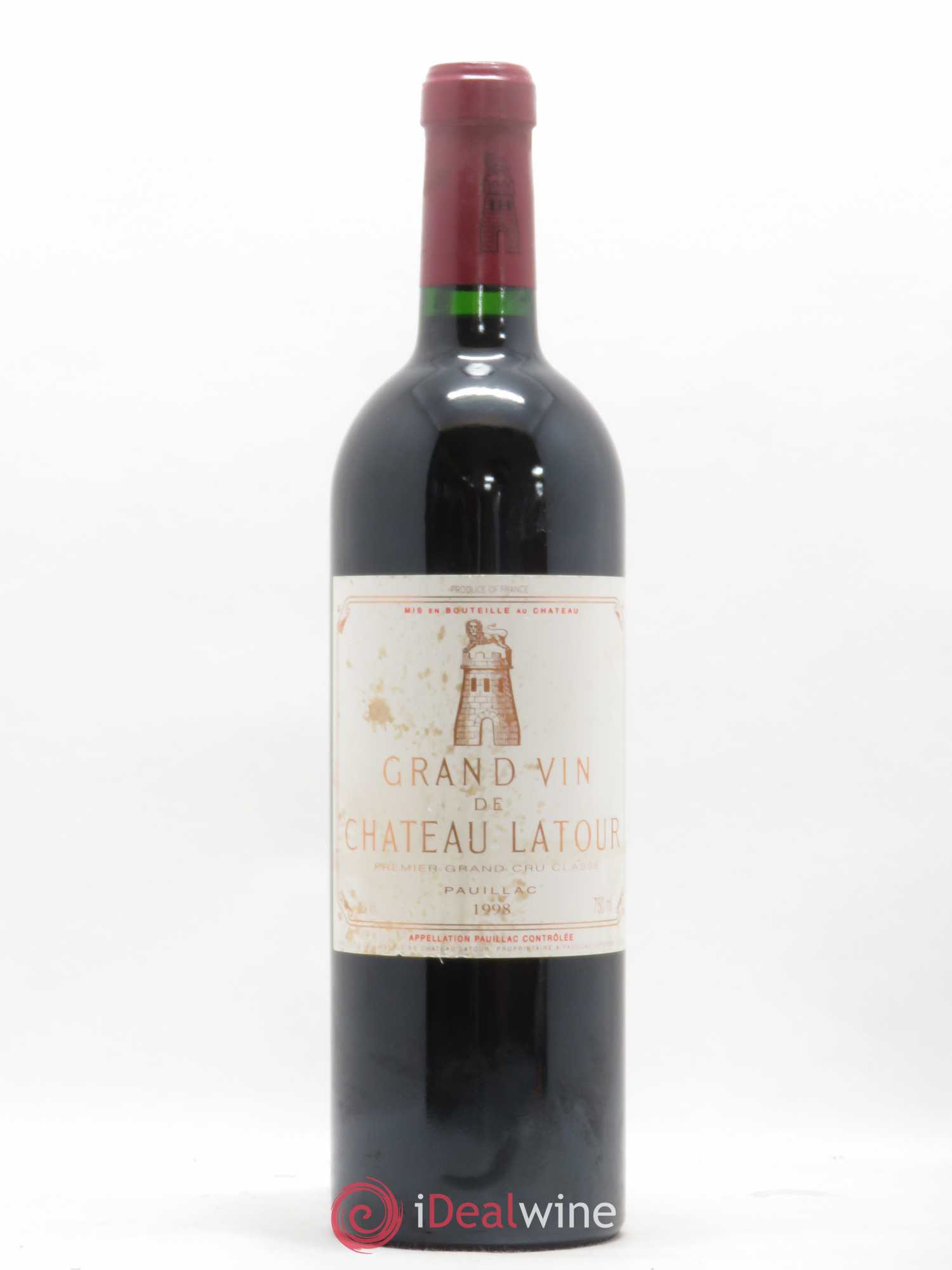 Château Latour 1er Grand Cru Classé 1998 - Lot de 1 bouteille - 0