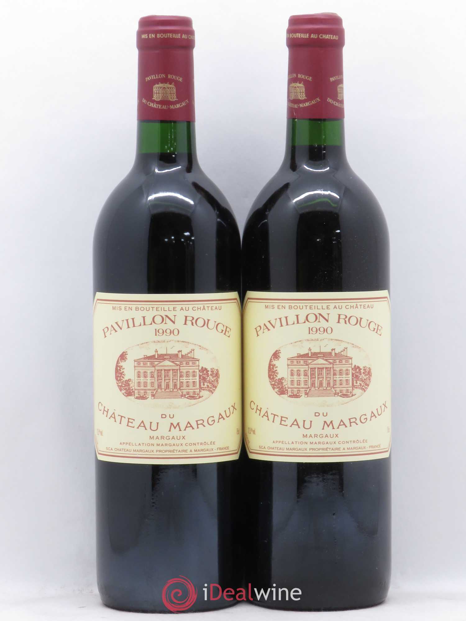 Pavillon Rouge du Château Margaux Second Vin 1990 - Lot de 2 bouteilles - 0