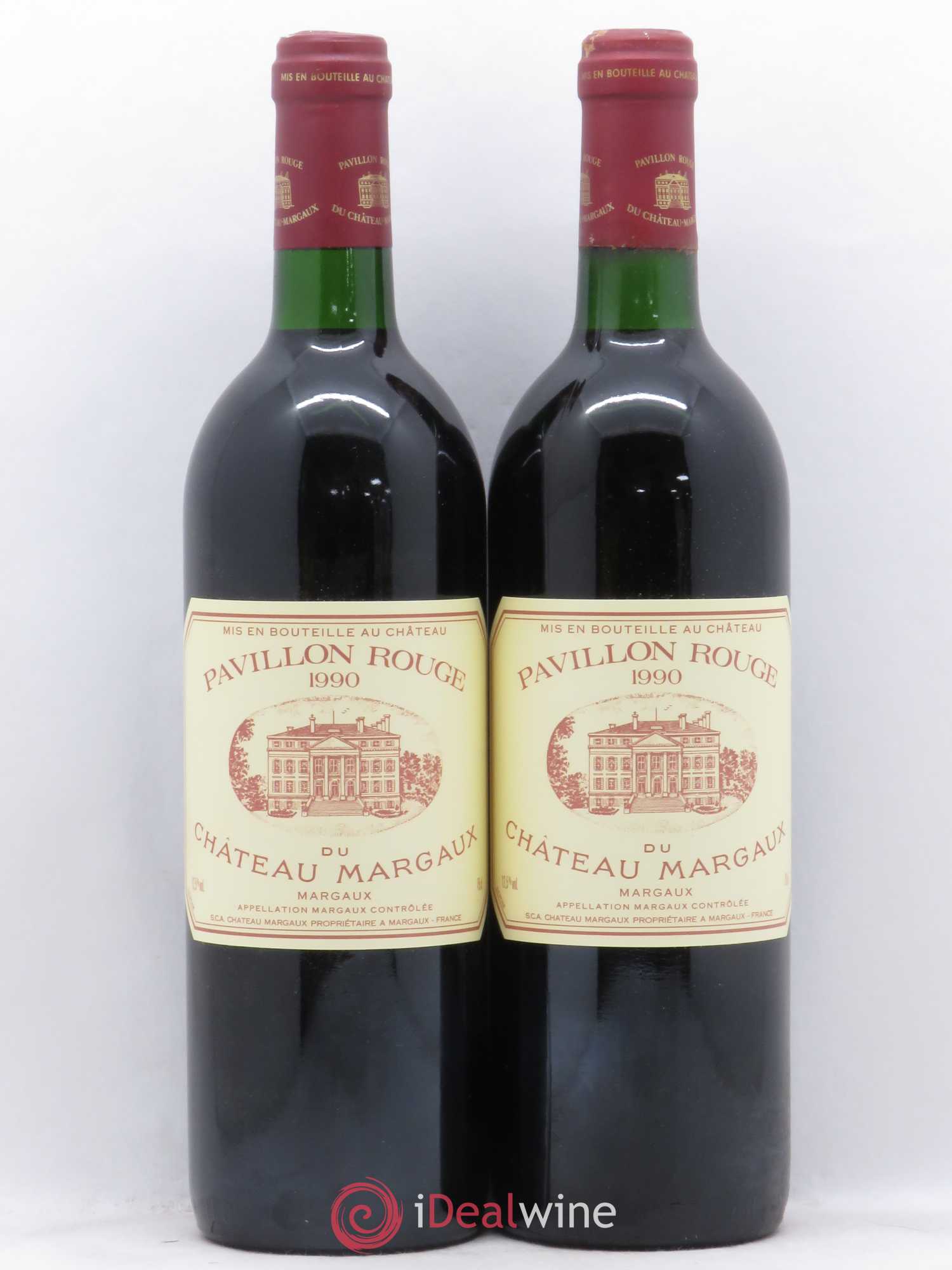 Pavillon Rouge du Château Margaux Second Vin 1990 - Lot de 2 bouteilles - 0