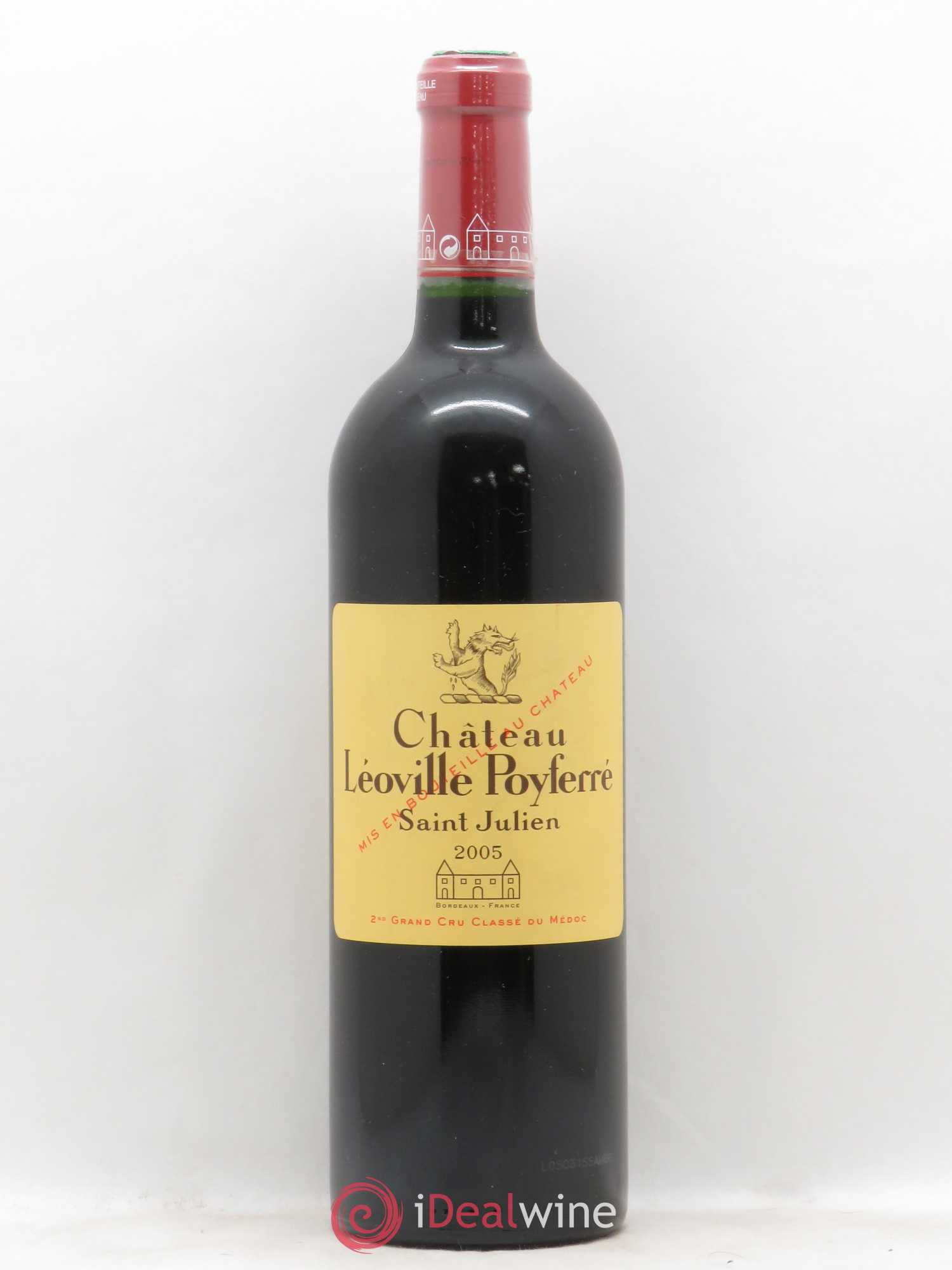 Château Léoville Poyferré 2ème Grand Cru Classé 2005 - Lot de 1 bouteille - 0