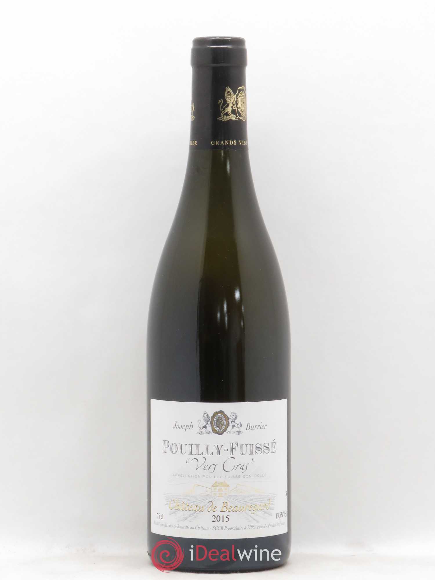 Pouilly-Fuissé Vers Cras Château de Beauregard 2015 - Posten von 1 Flasche - 0