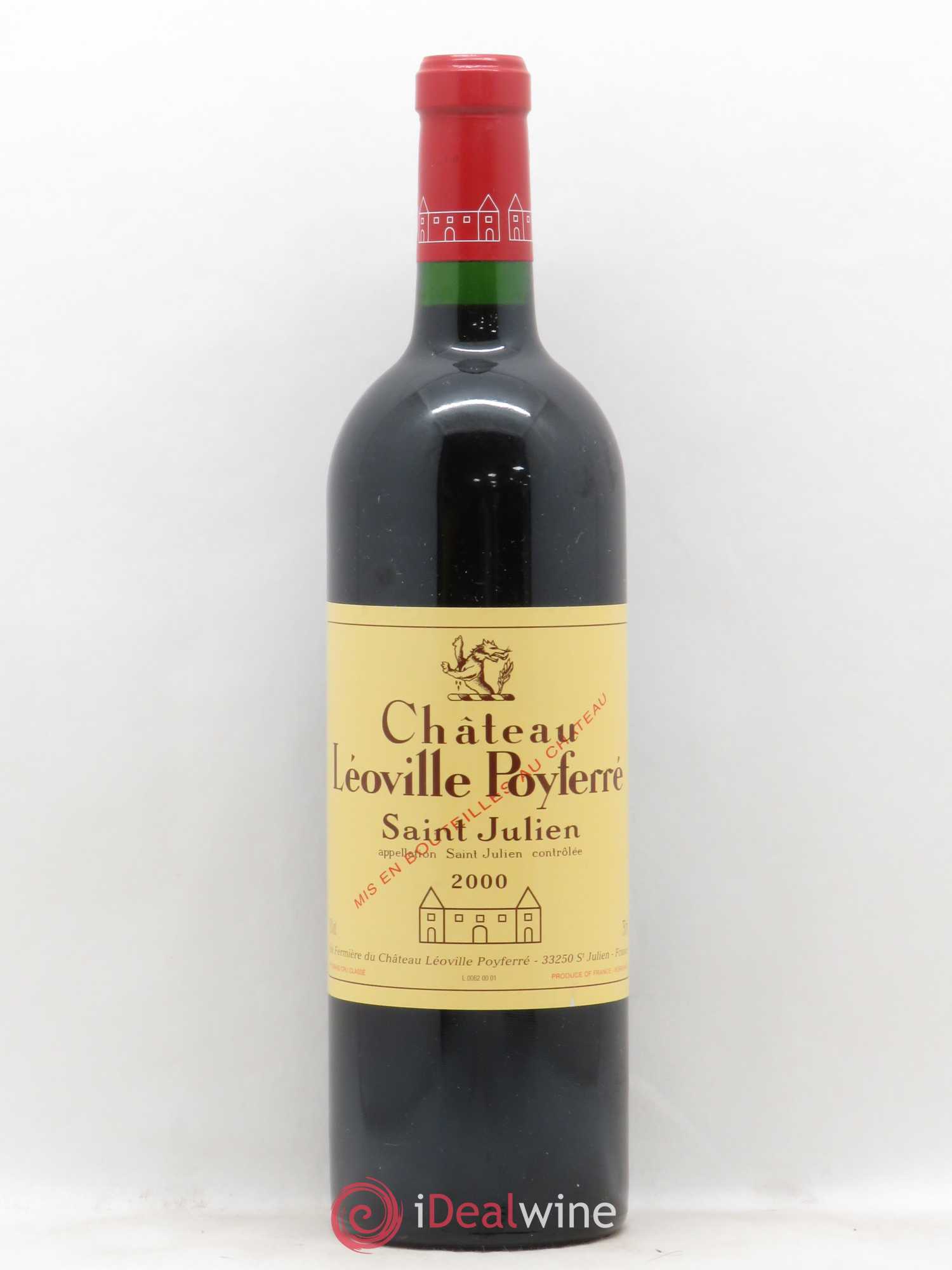 Château Léoville Poyferré 2ème Grand Cru Classé 2000 - Lot de 1 bouteille - 0