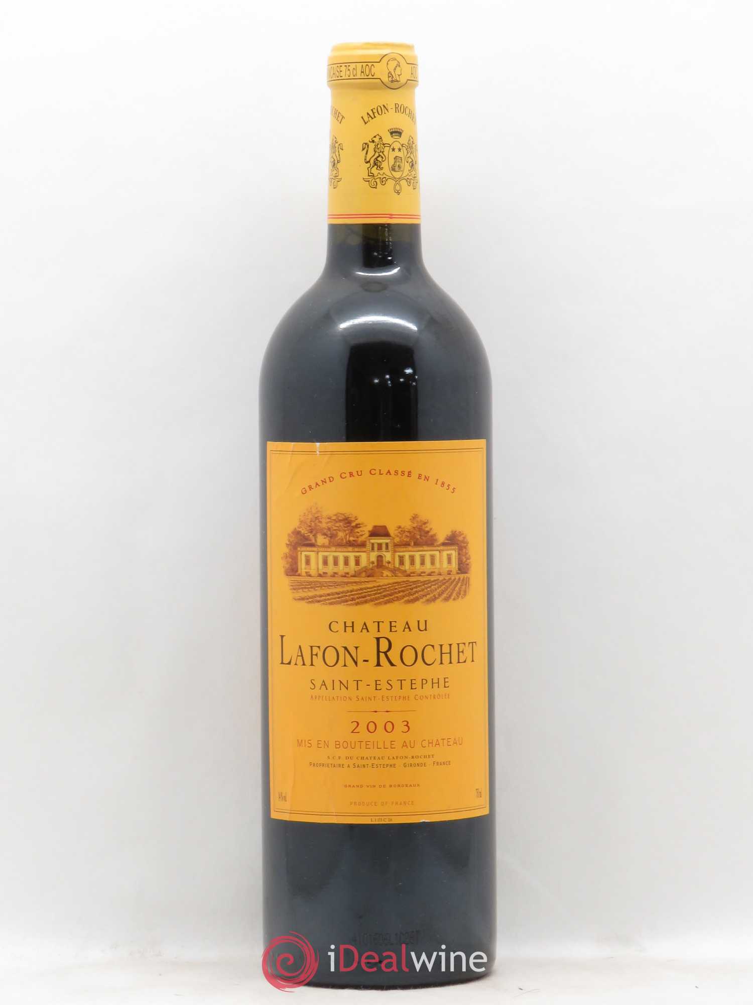 Château Lafon Rochet 4ème Grand Cru Classé 2003 - Lot de 1 bouteille - 0