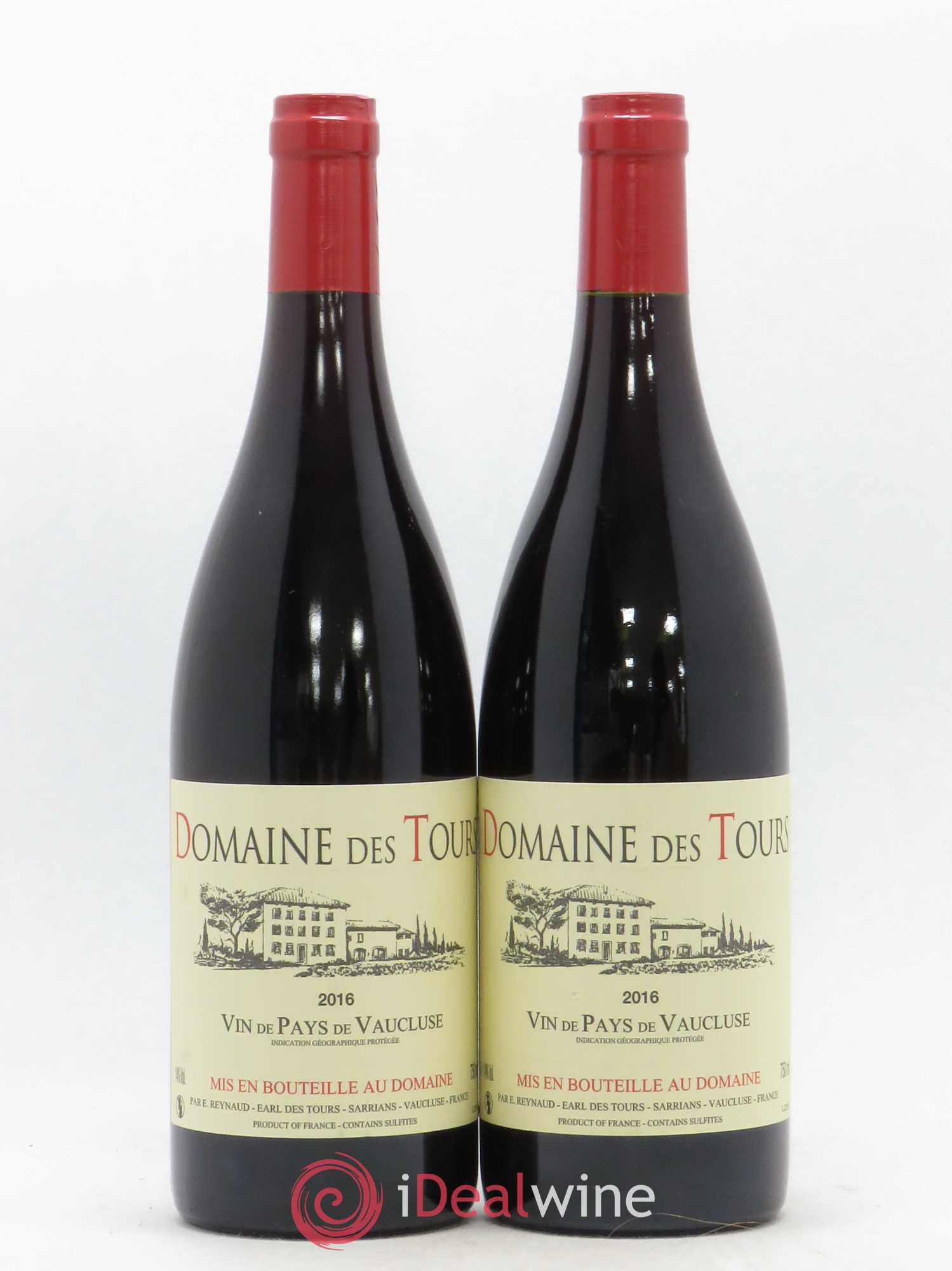 Vaucluse (Vin de Pays de Vaucluse) Domaine des Tours Emmanuel Reynaud 2016 - Lot de 2 bouteilles - 0