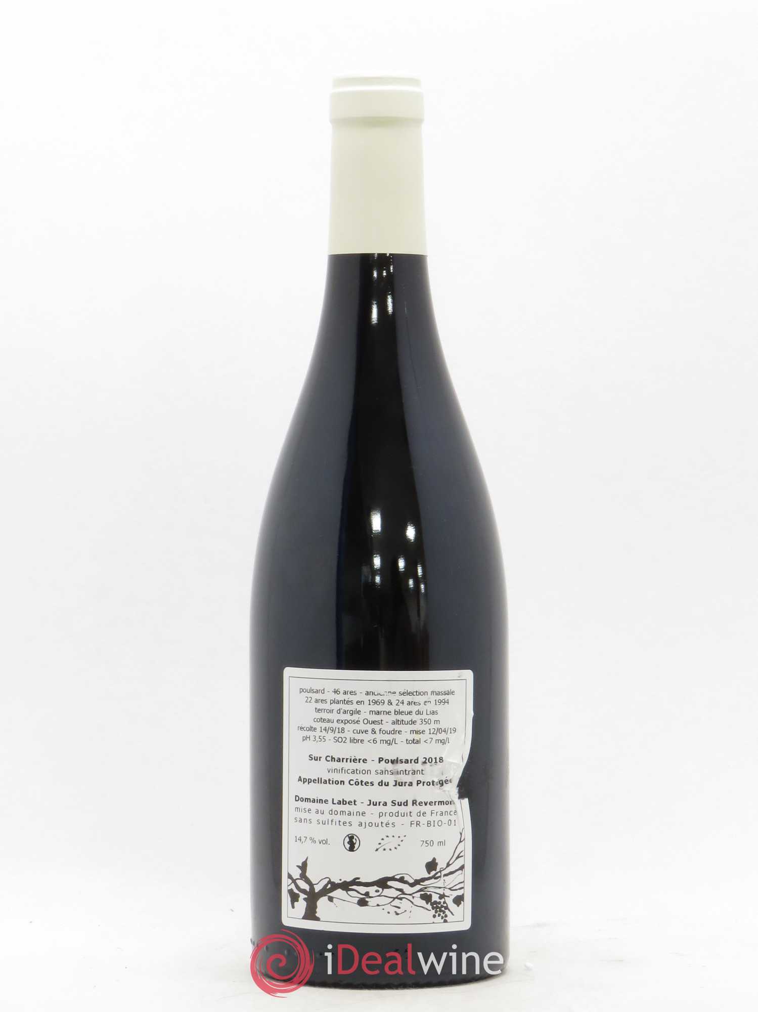 Côtes du Jura Poulsard Sur Charrière Romain - Julien - Charline Labet 2018 - Lot de 1 bouteille - 1