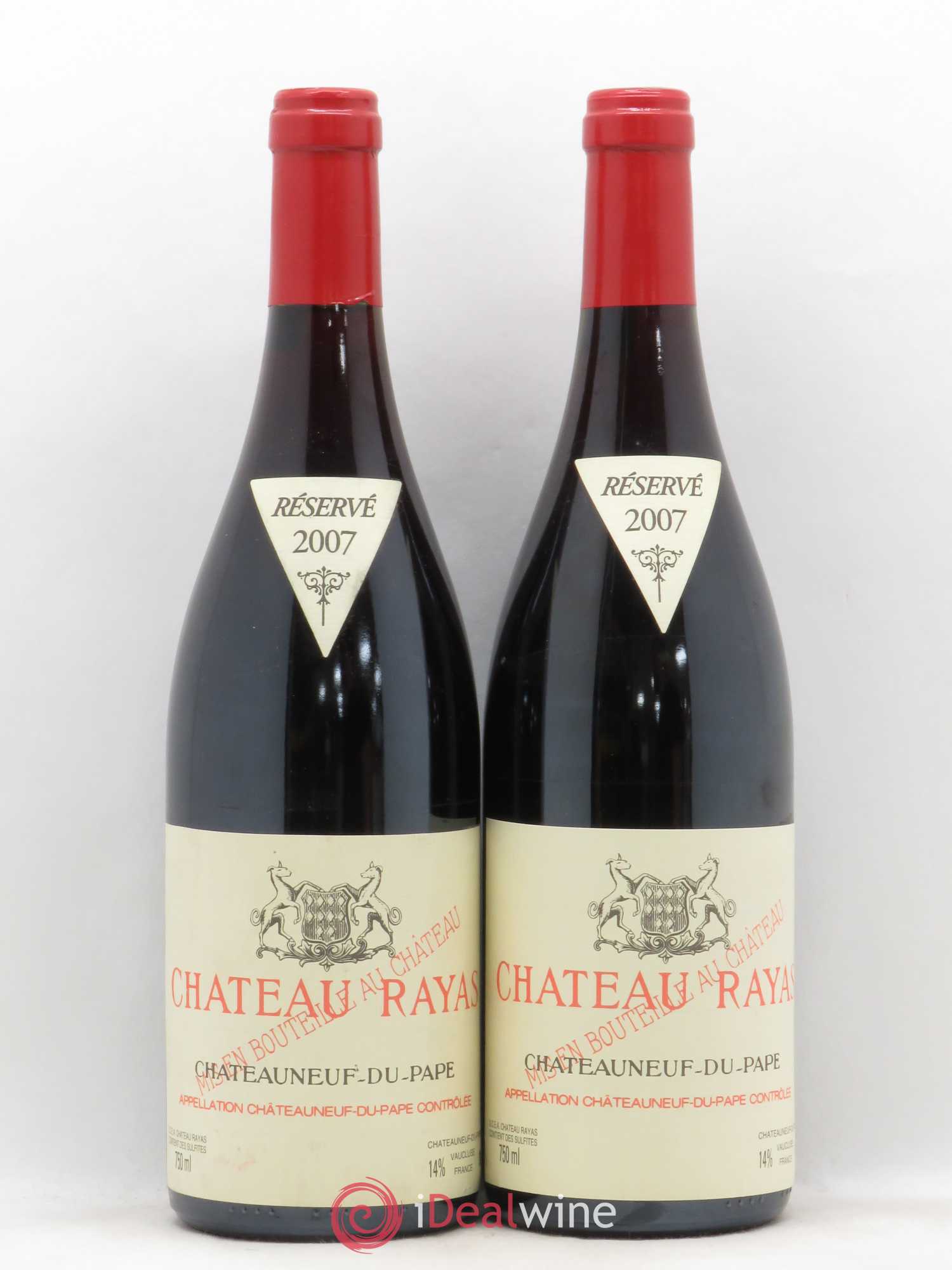 Châteauneuf-du-Pape Château Rayas Emmanuel Reynaud 2007 - Lot de 2 bouteilles - 0