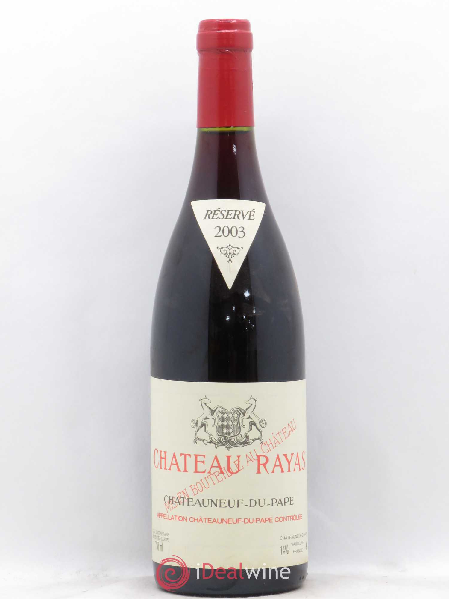 Châteauneuf-du-Pape Château Rayas Emmanuel Reynaud 2003 - Lot de 1 bouteille - 0
