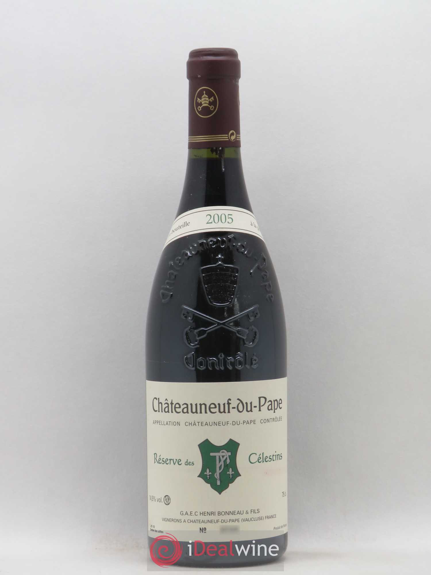 Châteauneuf-du-Pape Réserve des Célestins Henri Bonneau & Fils 2005 - Lot de 1 bouteille - 0