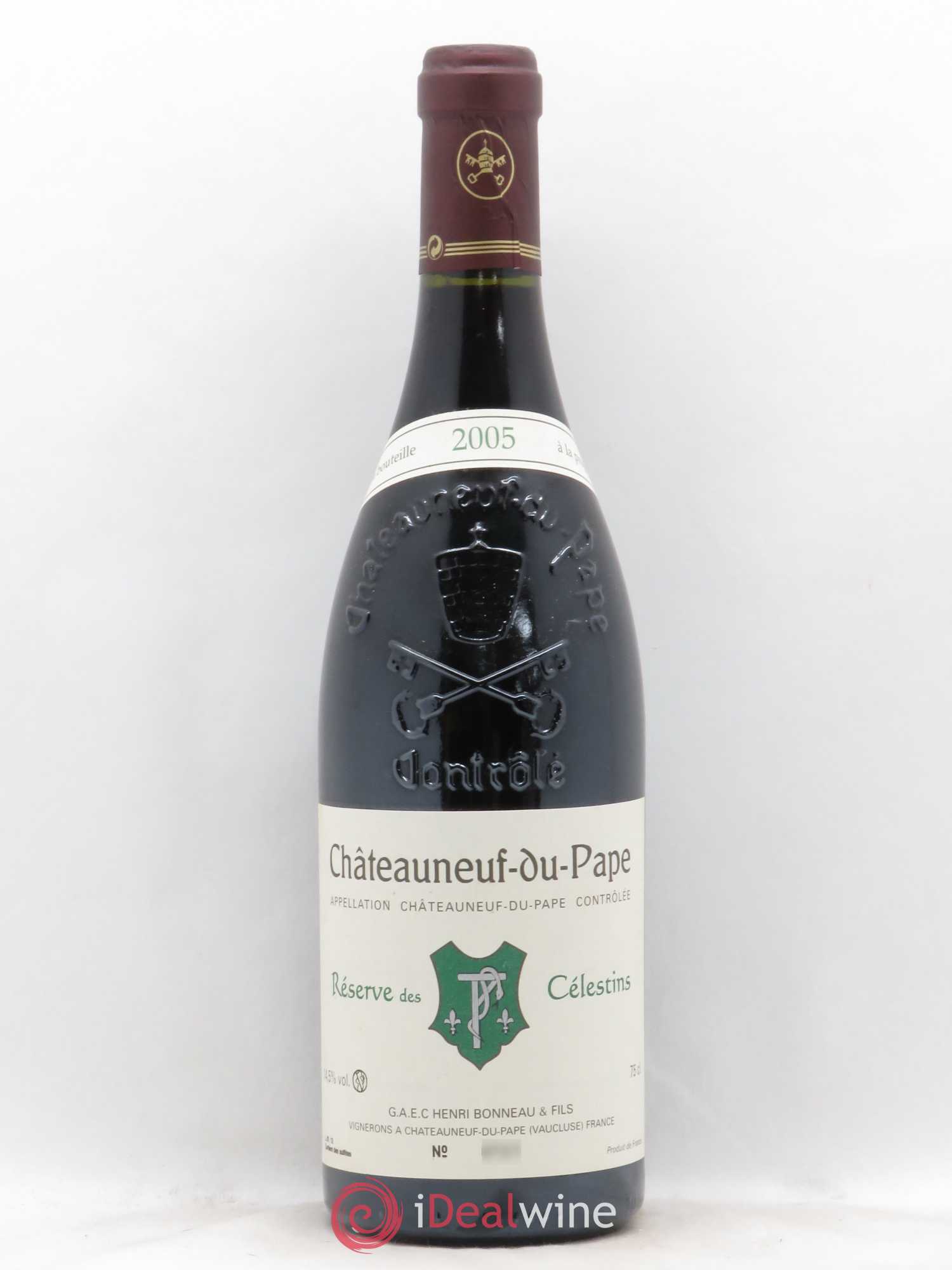 Châteauneuf-du-Pape Réserve des Célestins Henri Bonneau & Fils 2005 - Lot de 1 bouteille - 0