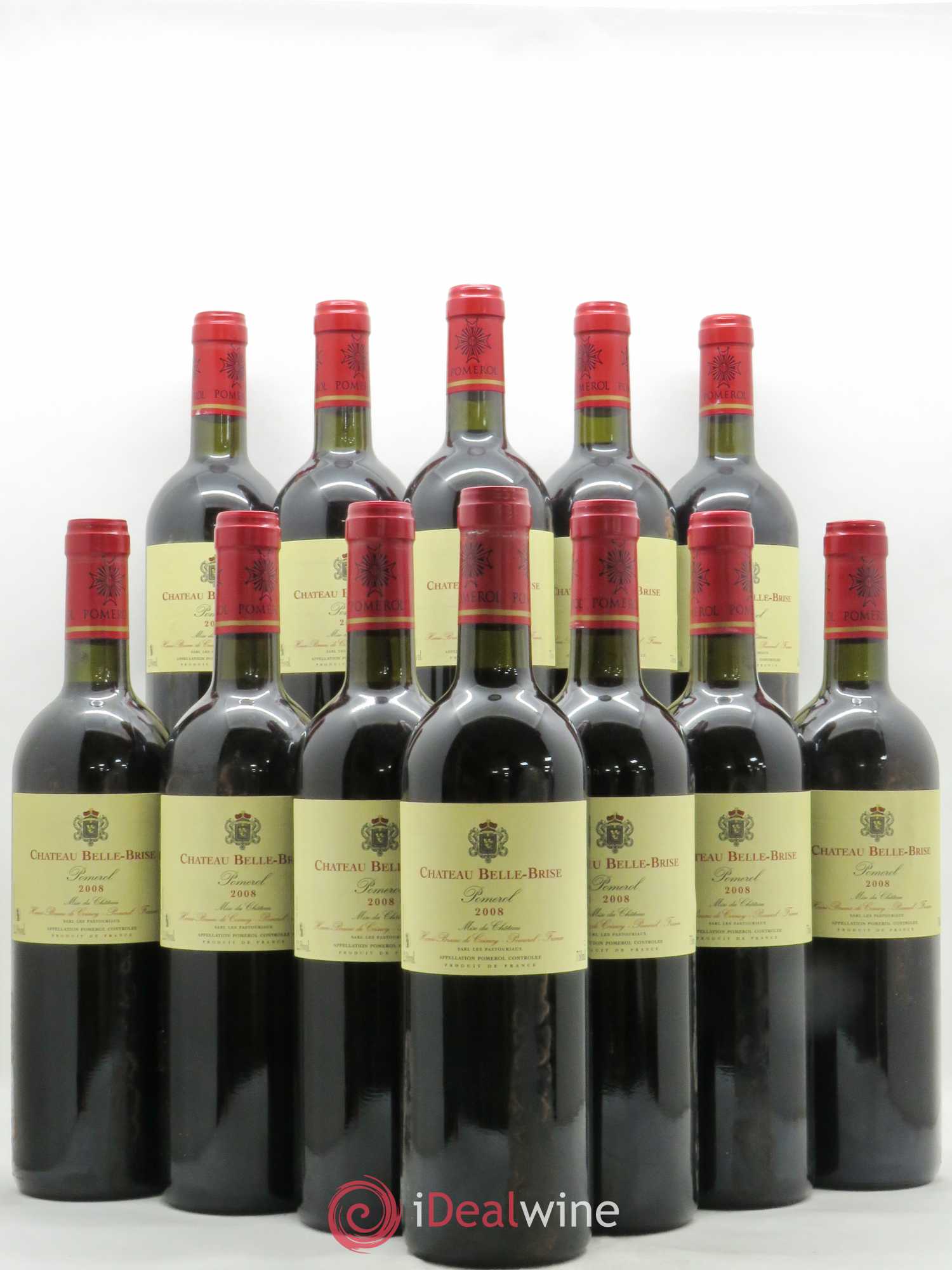 Château Belle-Brise 2008 - Lot de 12 bouteilles - 0