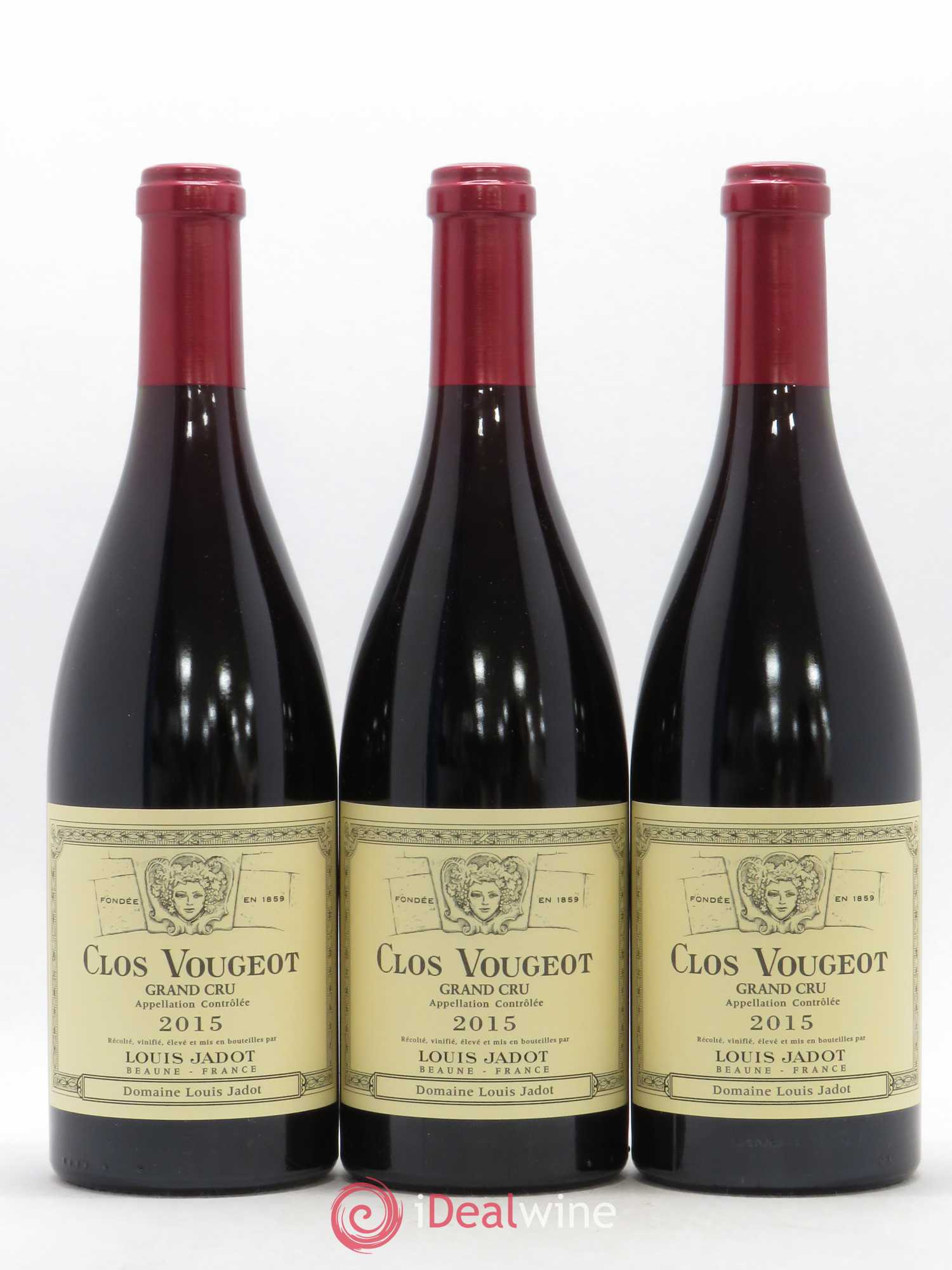 Clos de Vougeot Grand Cru Louis Jadot (Domaine) 2015 - Lot de 3 bouteilles - 0