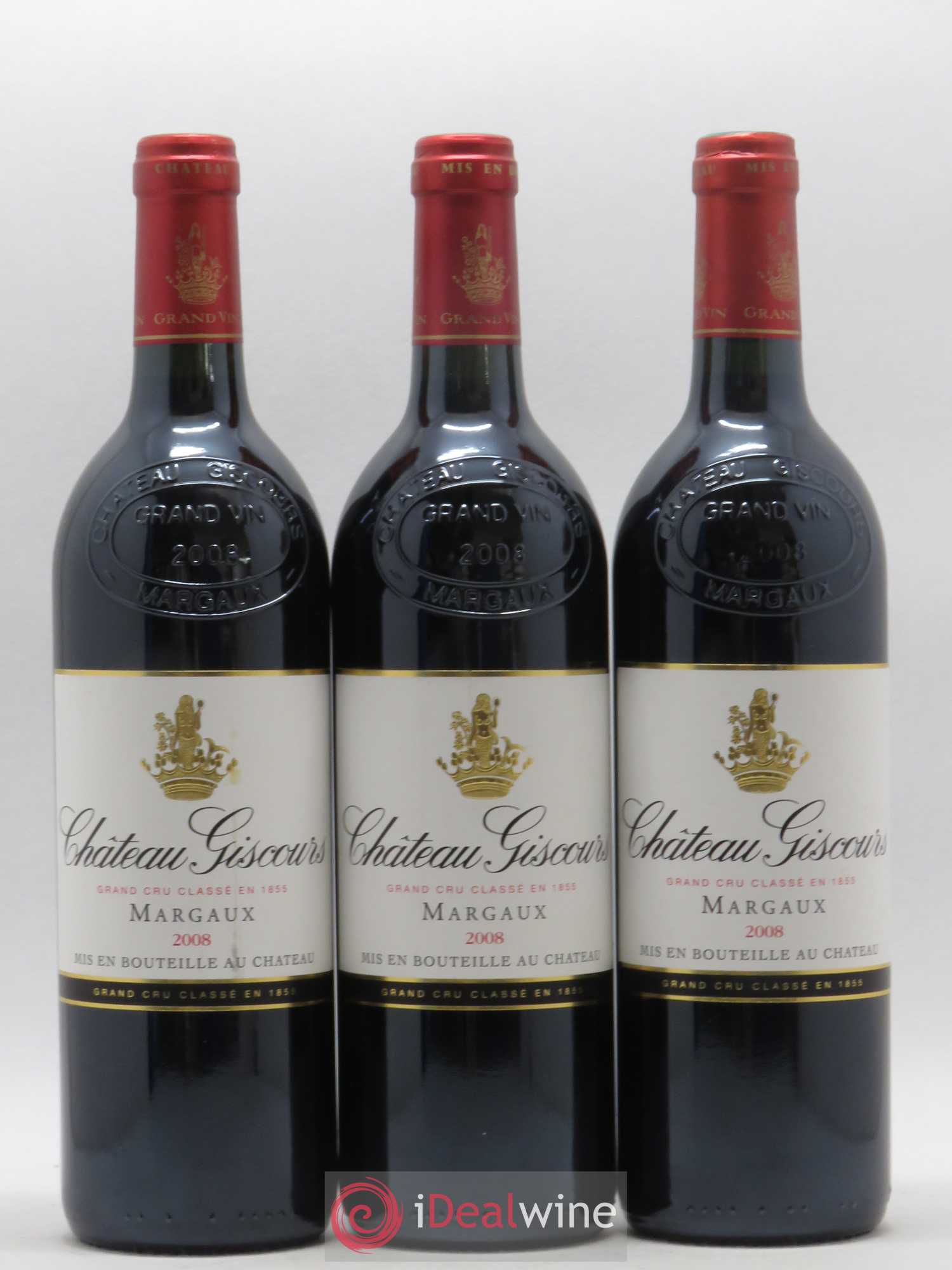 Château Giscours 3ème Grand Cru Classé 2008 - Lot de 3 bouteilles - 0