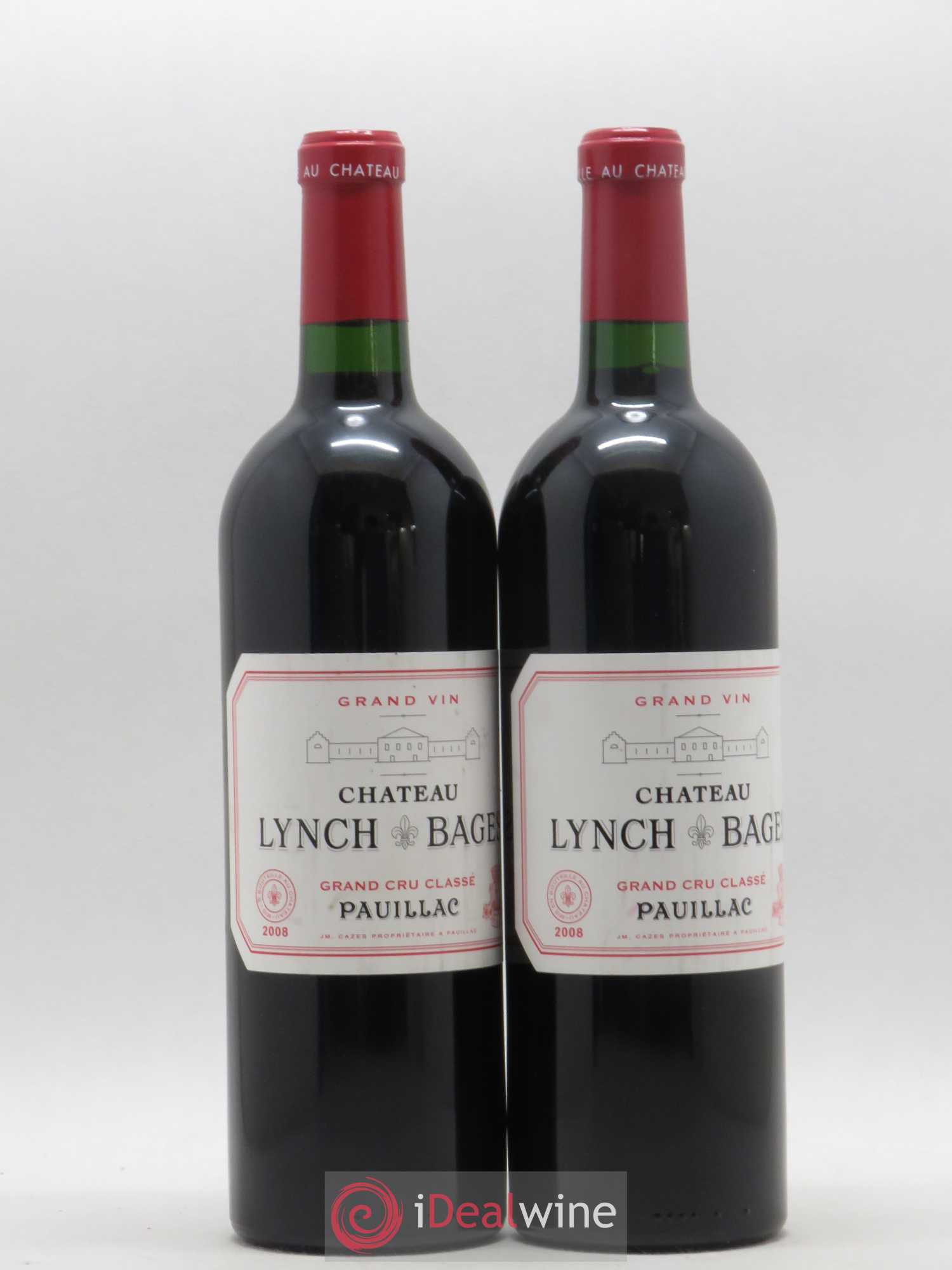 Château Lynch Bages 5ème Grand Cru Classé 2008 - Lot de 2 bouteilles - 0
