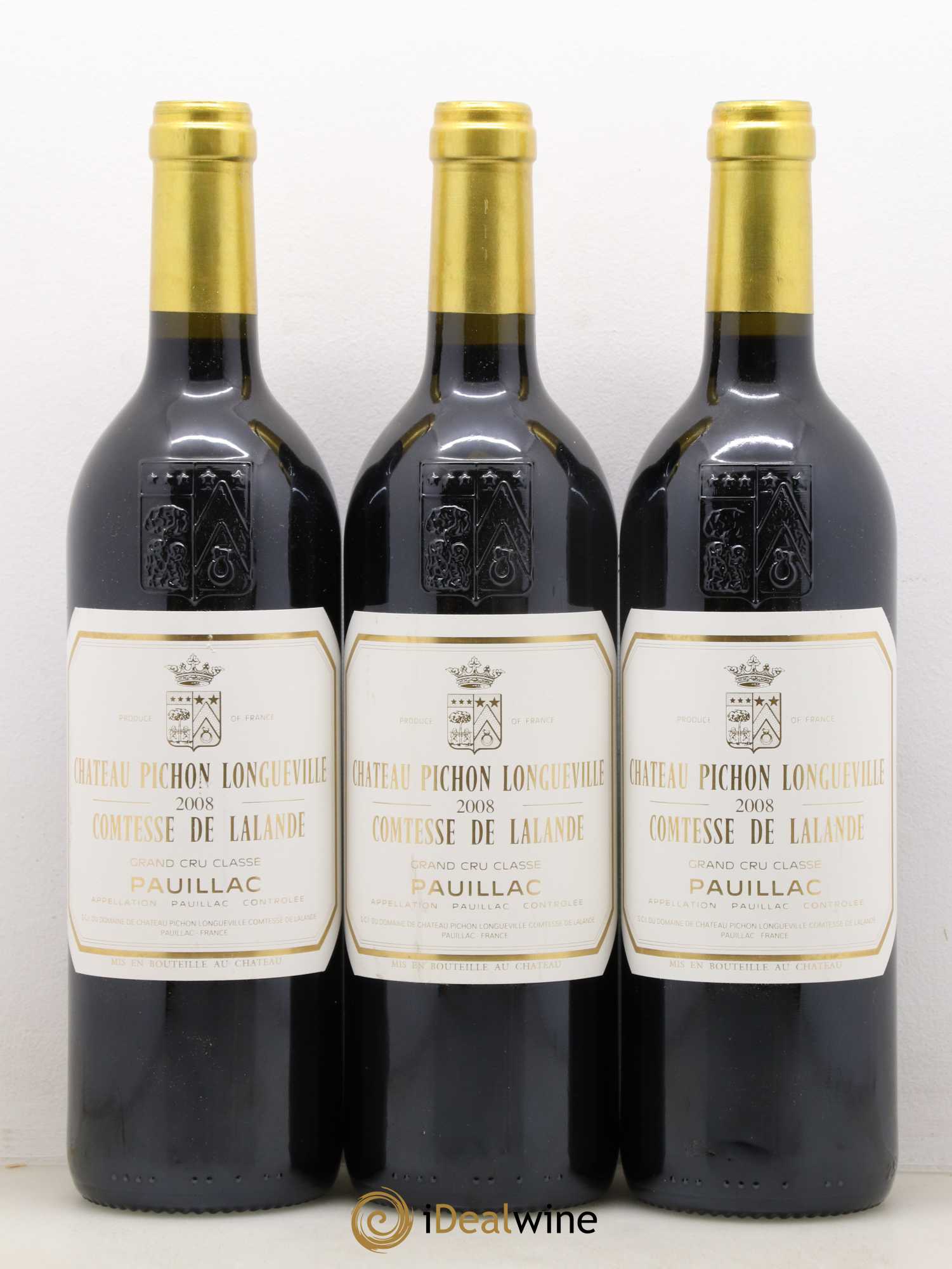 Château Pichon Longueville Comtesse de Lalande 2ème Grand Cru Classé 2008 - Lot de 3 bouteilles - 0