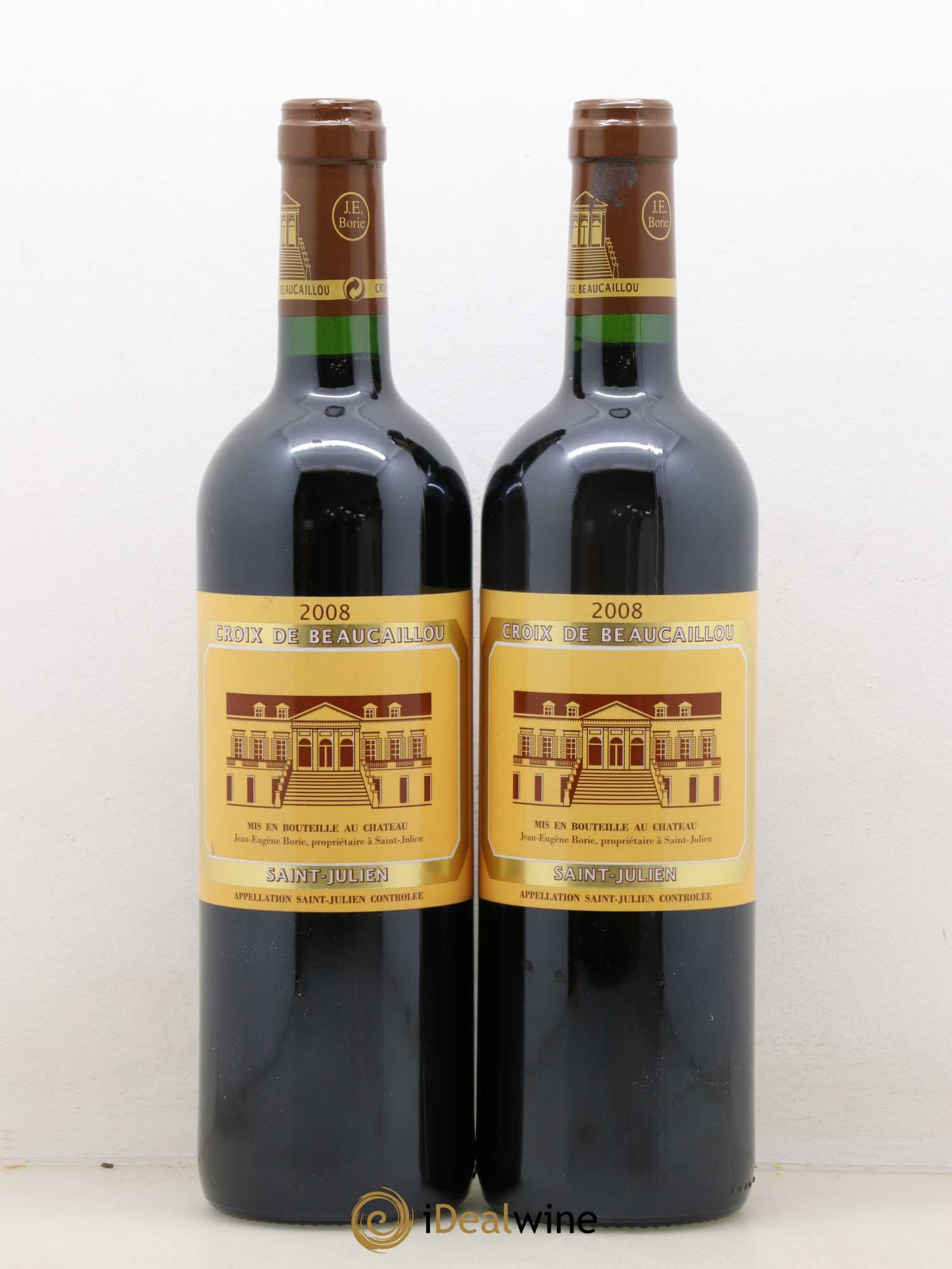 La Croix de Beaucaillou Second Vin 2008 - Lot de 2 bouteilles - 0