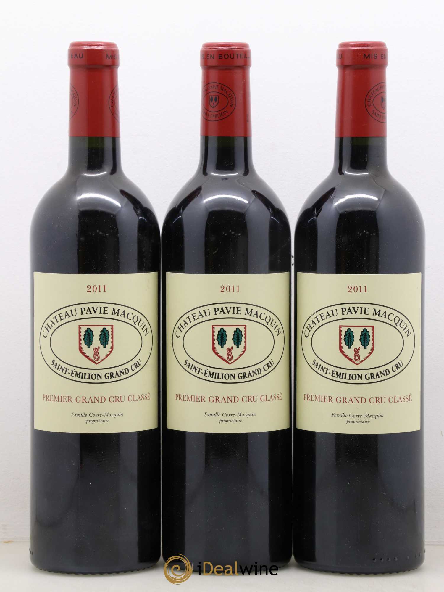 Château Pavie Macquin 1er Grand Cru Classé B 2011 - Lot de 3 bouteilles - 0