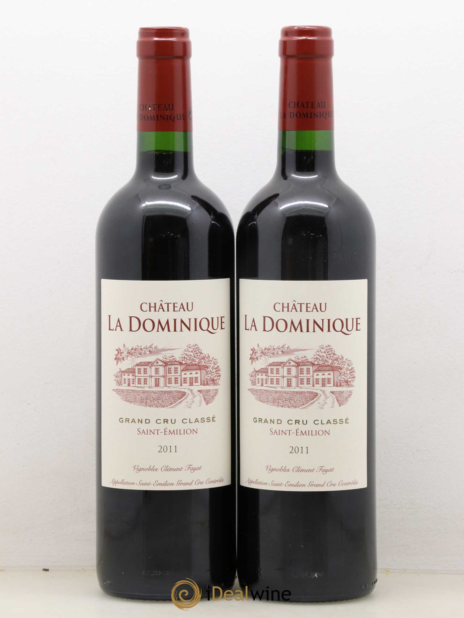 Château la Dominique Grand Cru Classé 2011 - Lot de 2 bouteilles - 0