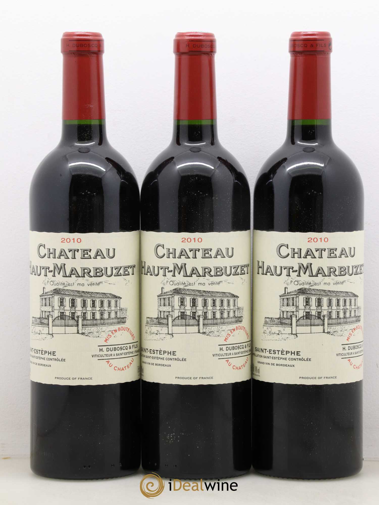 Château Haut Marbuzet 2010 - Lot de 3 bouteilles - 0