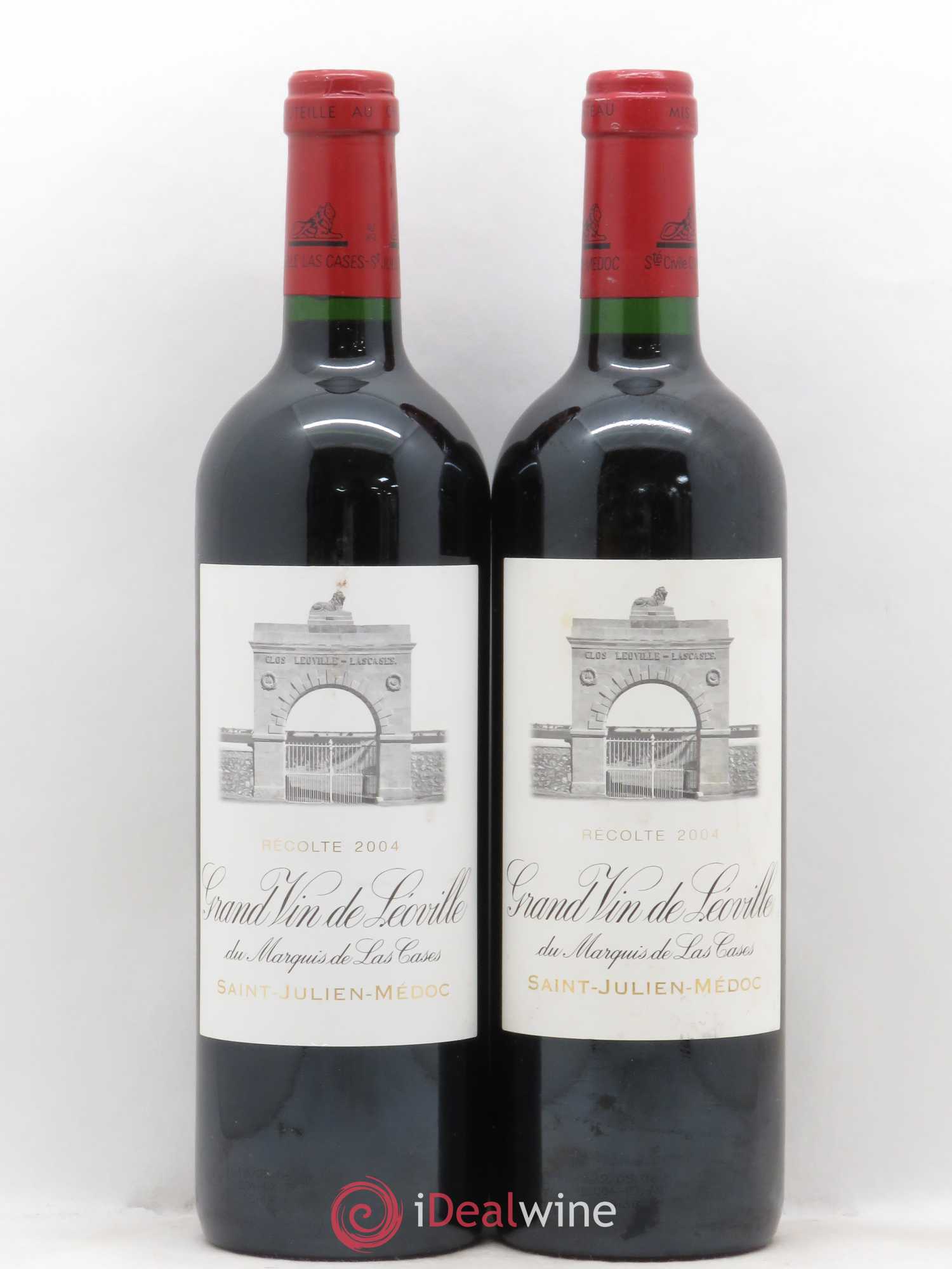 Château Léoville Las Cases 2ème Grand Cru Classé 2004 - Lot de 2 bouteilles - 0