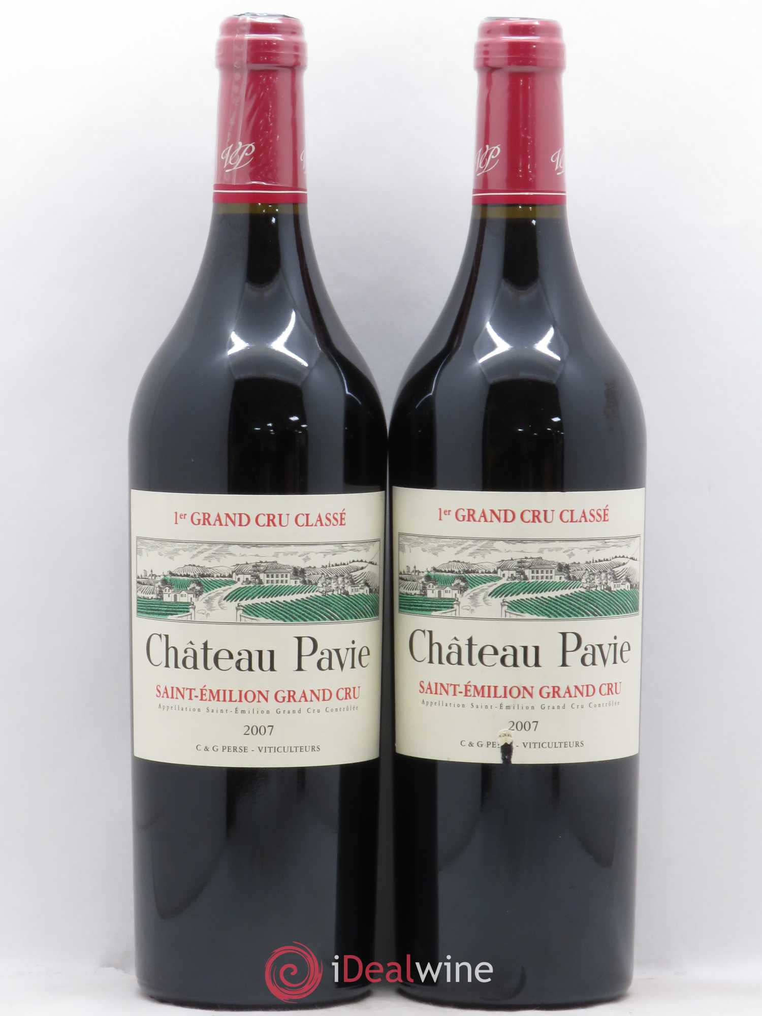 Château Pavie 1er Grand Cru Classé A 2007 - Lot de 2 bouteilles - 0