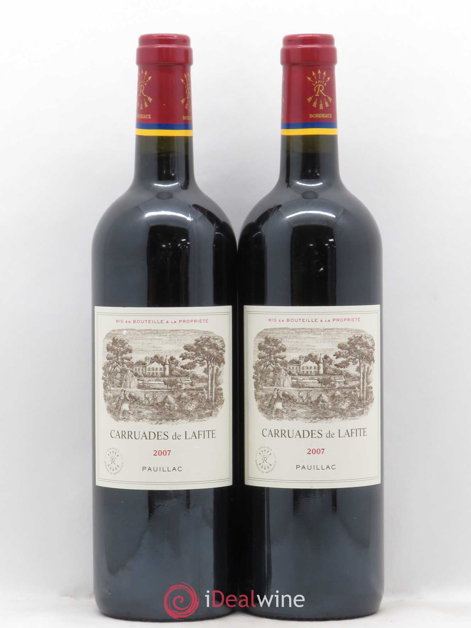 Carruades de Lafite Rothschild Second Vin 2007 - Lot de 2 bouteilles - 0