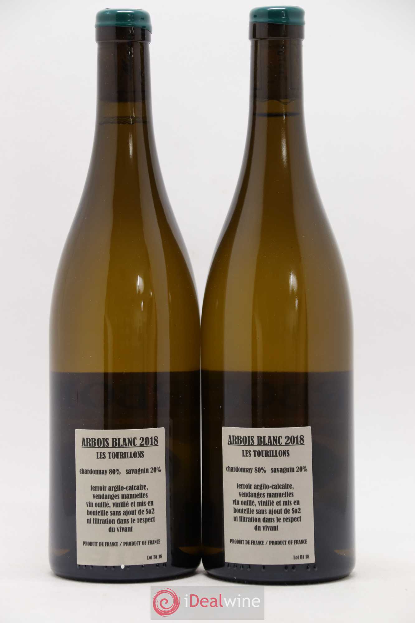 Arbois Chardonnay Savagnin Les Tourillons Adeline Houillon & Renaud Bruyère 2018 - Lot de 2 bouteilles - 1