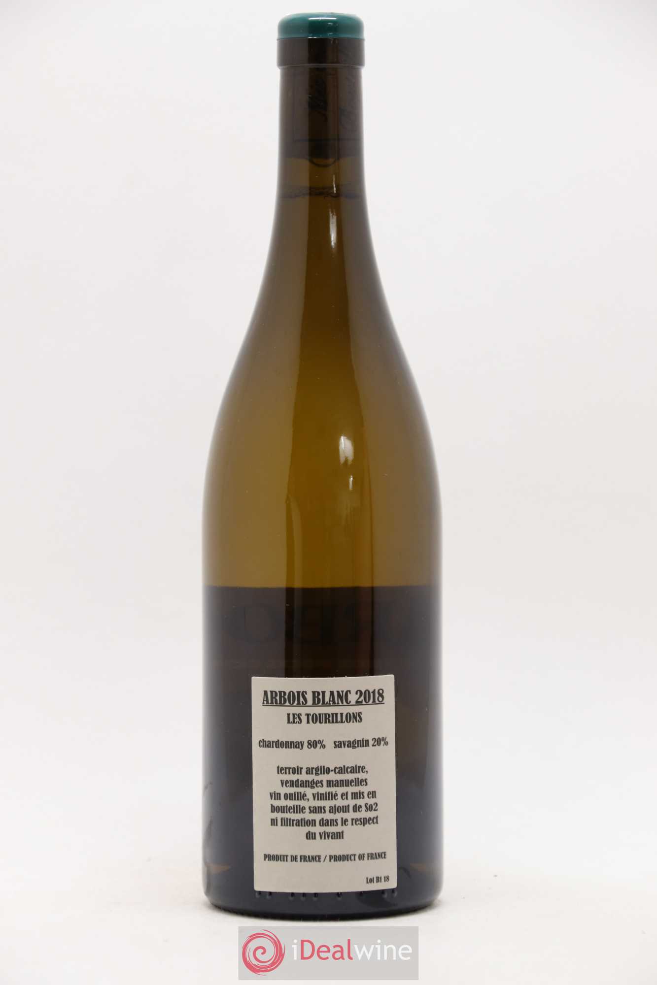 Arbois Chardonnay Savagnin Les Tourillons Adeline Houillon & Renaud Bruyère 2018 - Lot de 1 bouteille - 1