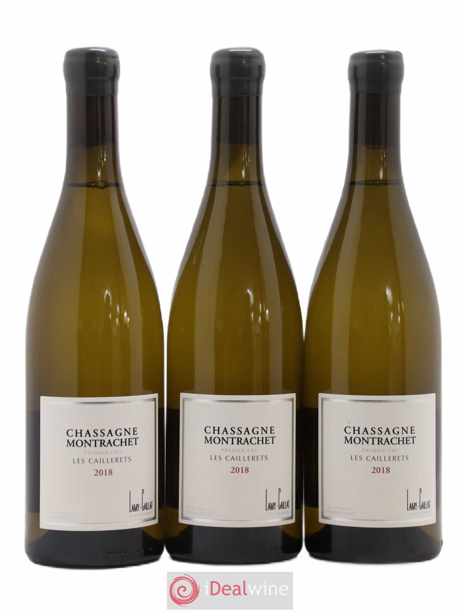 Chassagne-Montrachet 1er Cru Les Caillerets Lamy-Caillat (Domaine) 2018 - Lot de 3 bouteilles - 0