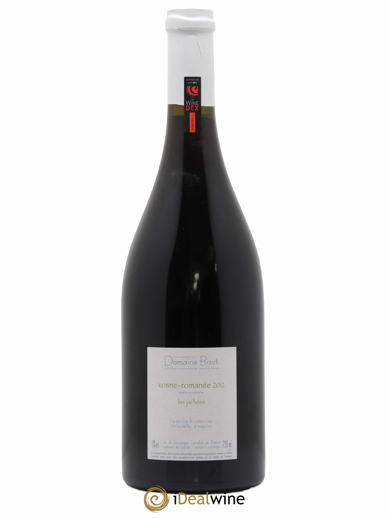 Vosne-Romanée Les Jachées Bizot (Domaine) 2012 - Lot de 1 bouteille - 1