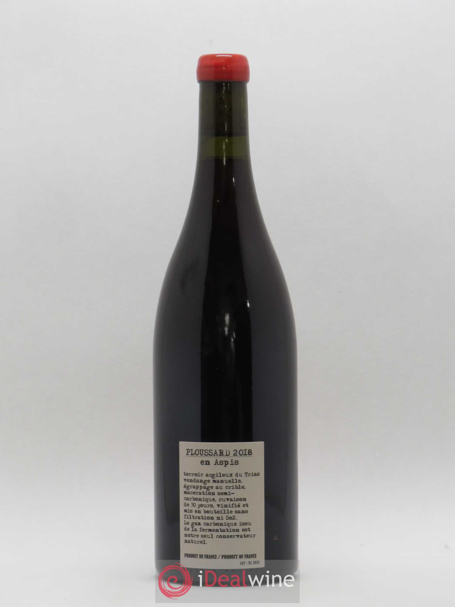 Arbois Pupillin Ploussard En Aspis Adeline Houillon & Renaud Bruyère 2018 - Lot de 1 bouteille - 1